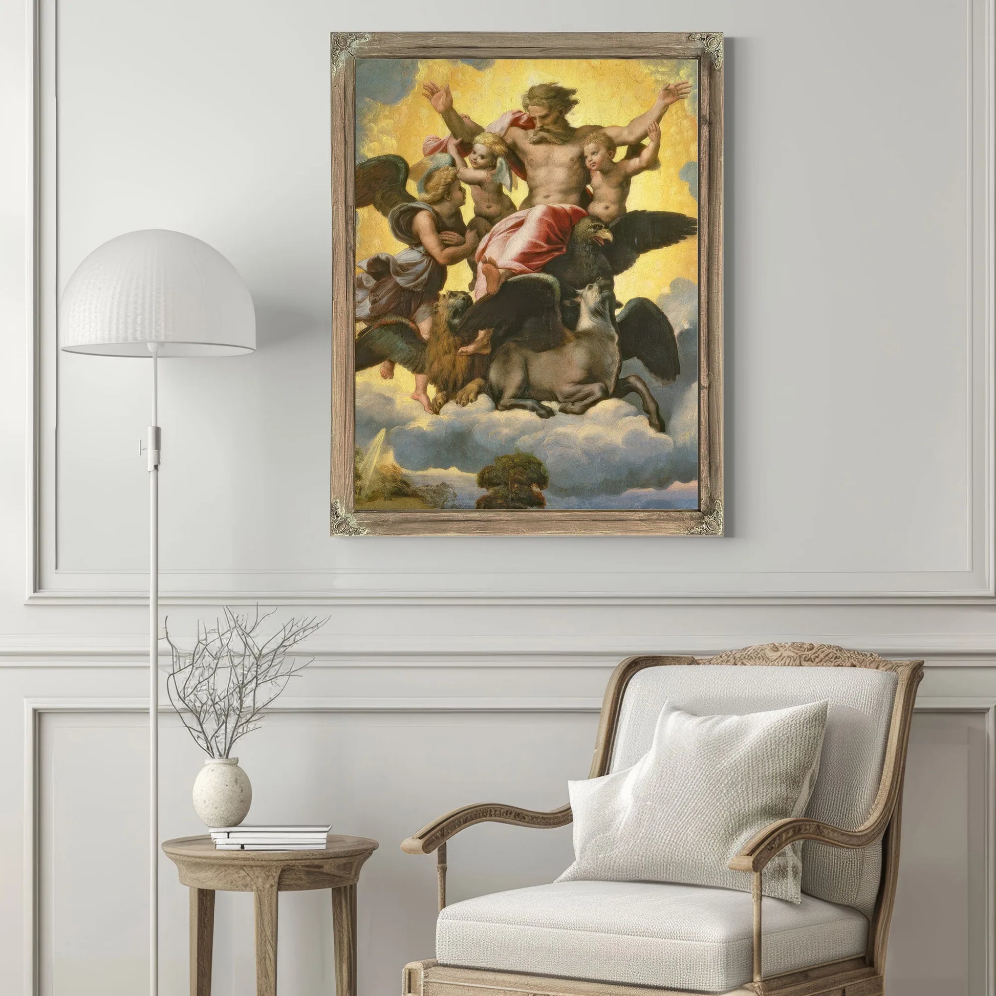 Vision Of Ezekiel By Raphael Fine Art Print