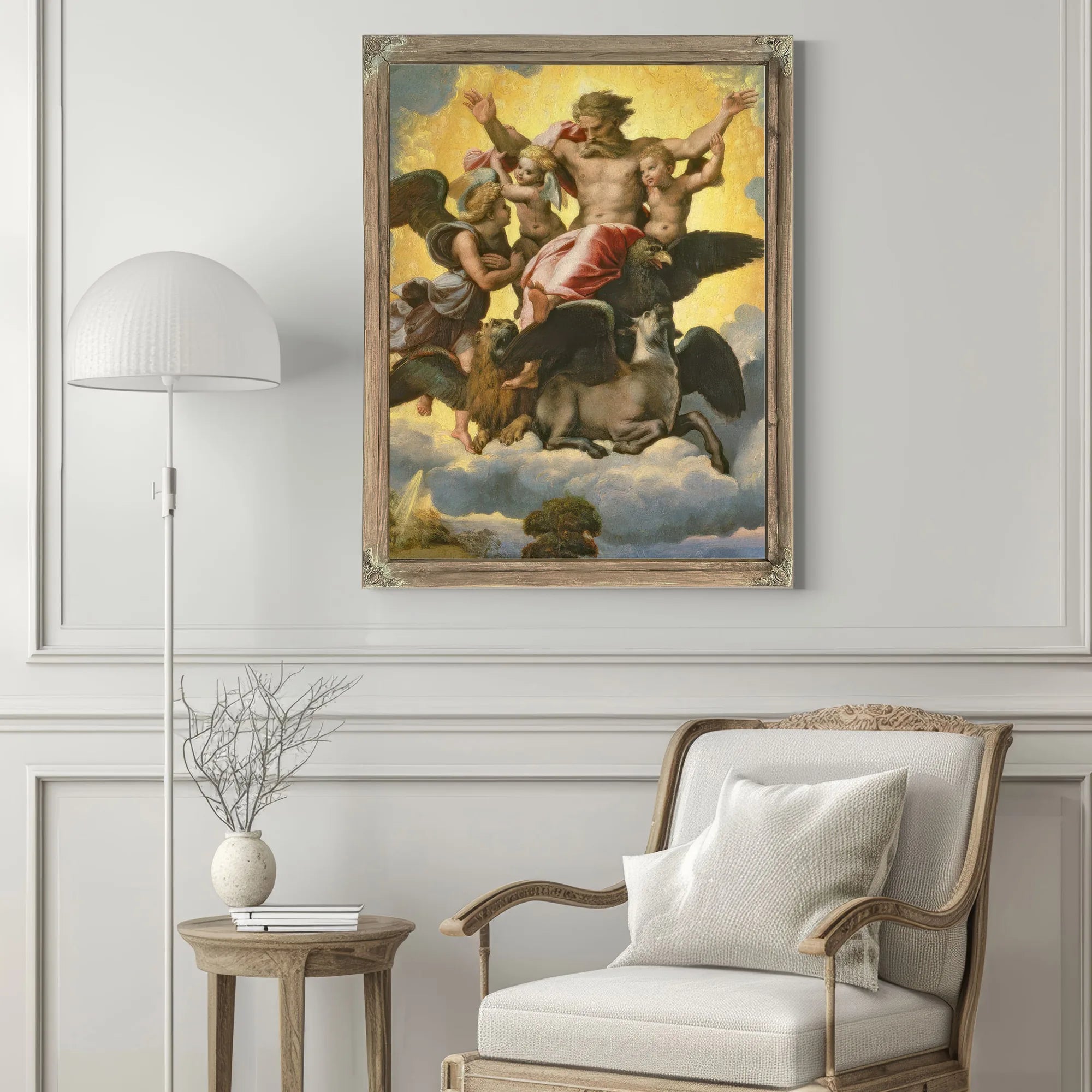 Vision Of Ezekiel By Raphael Fine Art Print