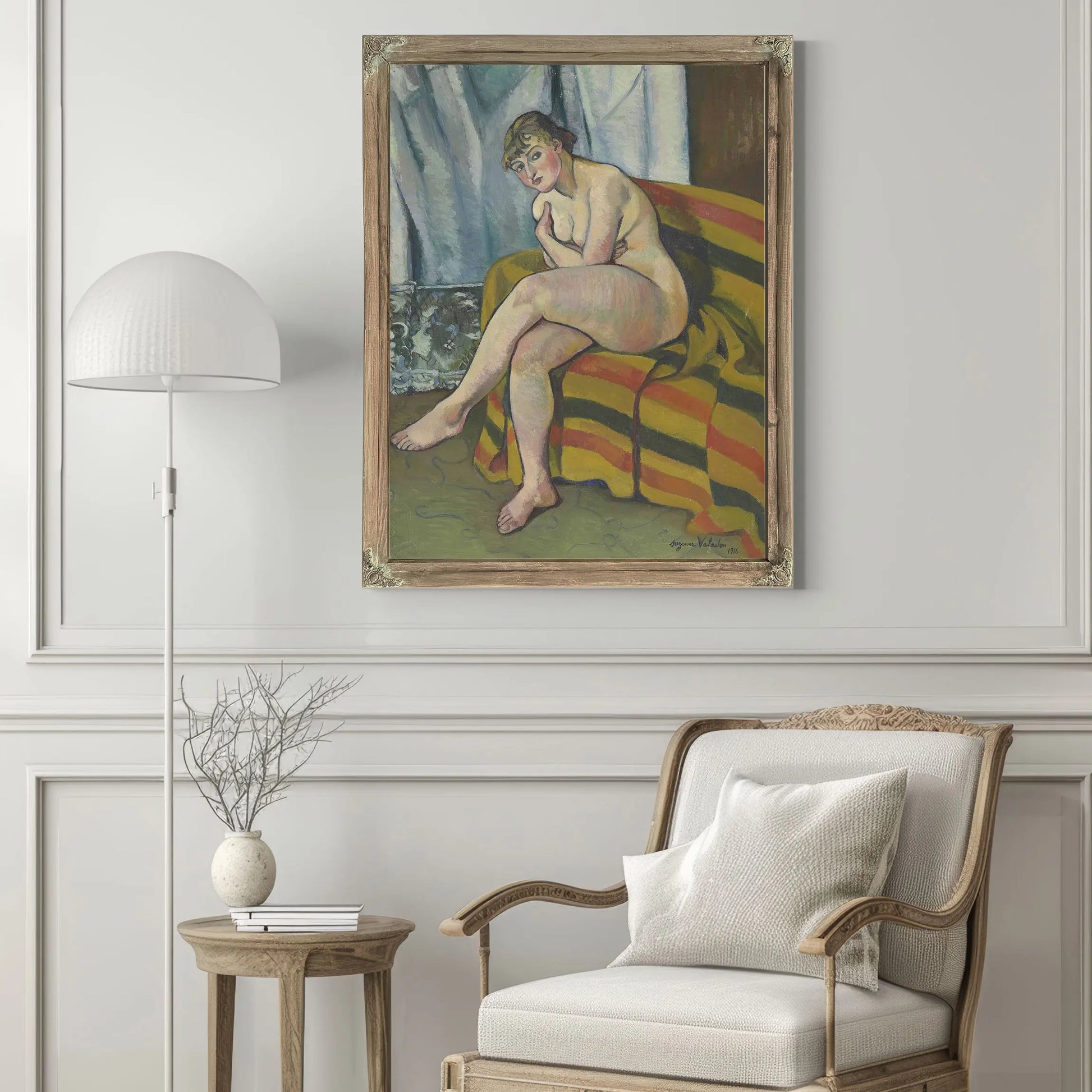 Nu Assis Sur Un Canape by Suzanne Valadon