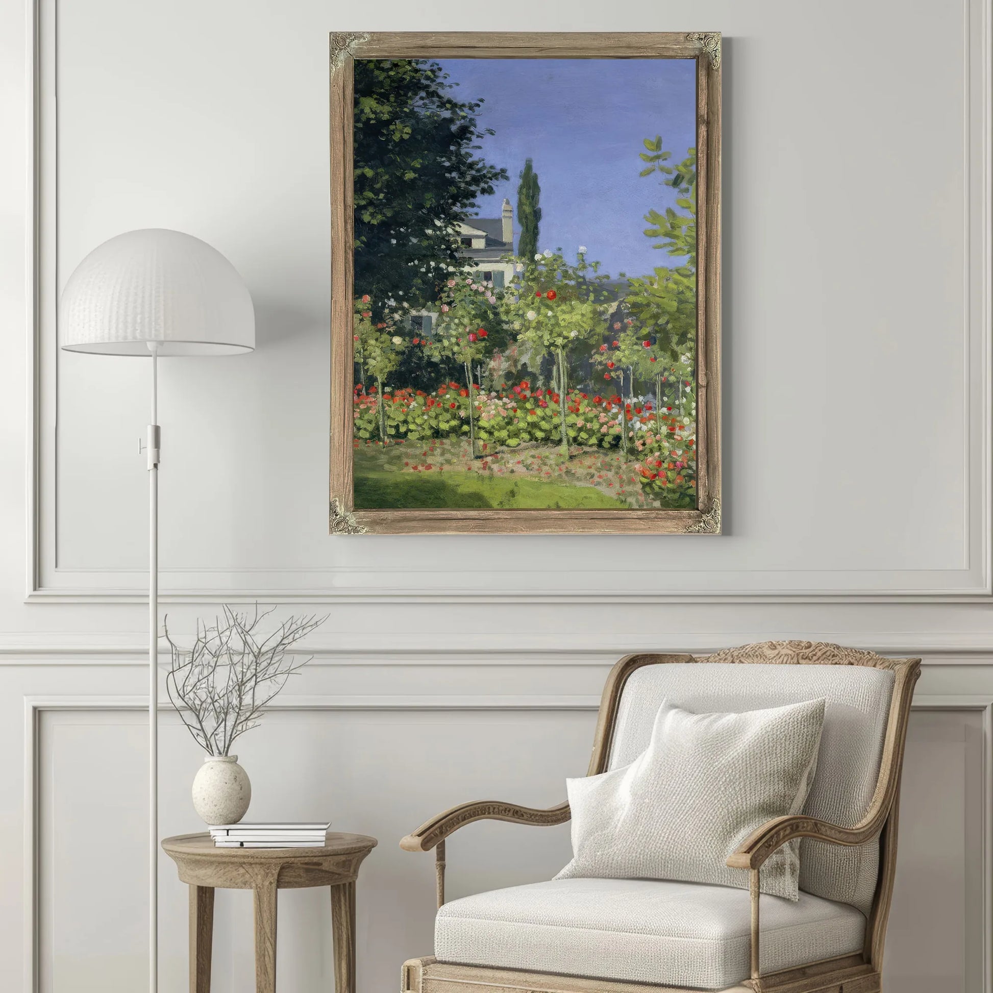 Flowering Garden At Sainte Adresse By Claude Monet Fine Art Print