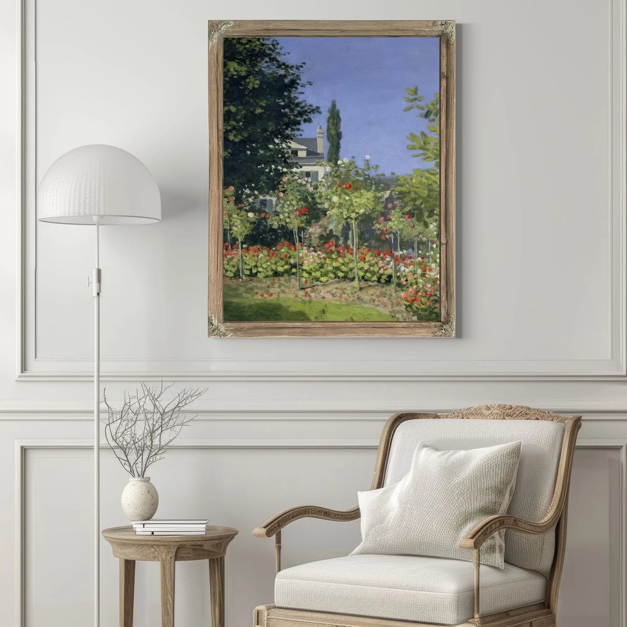Flowering Garden At Sainte Adresse By Claude Monet Fine Art Print