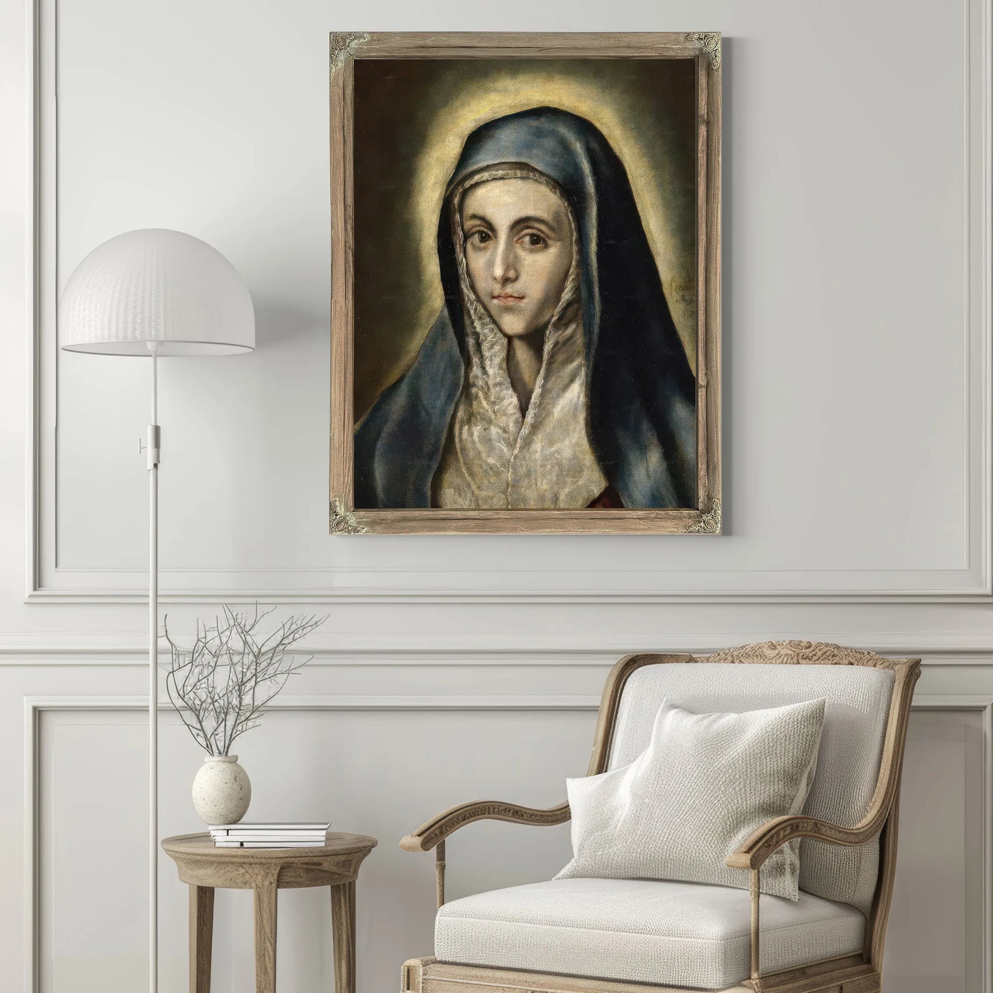 The Virgin Mary 1597 52X41Cm Museo Del Prado P00829 By El Greco Fine Art Print