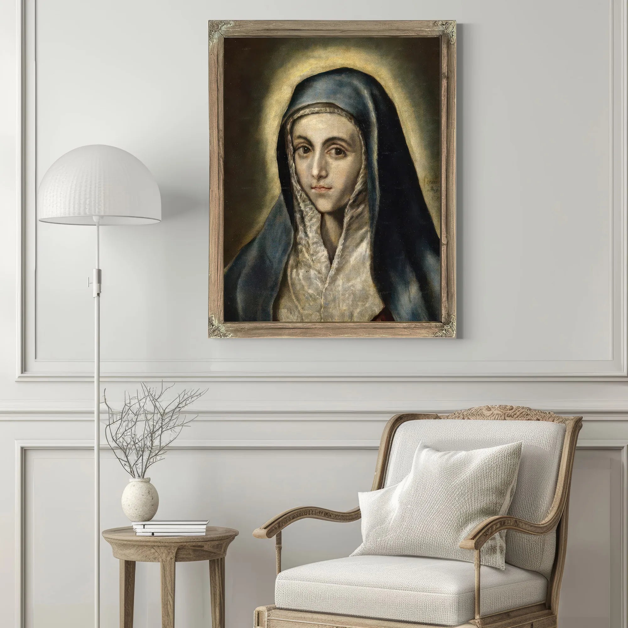 The Virgin Mary 1597 52X41Cm Museo Del Prado P00829 By El Greco Fine Art Print