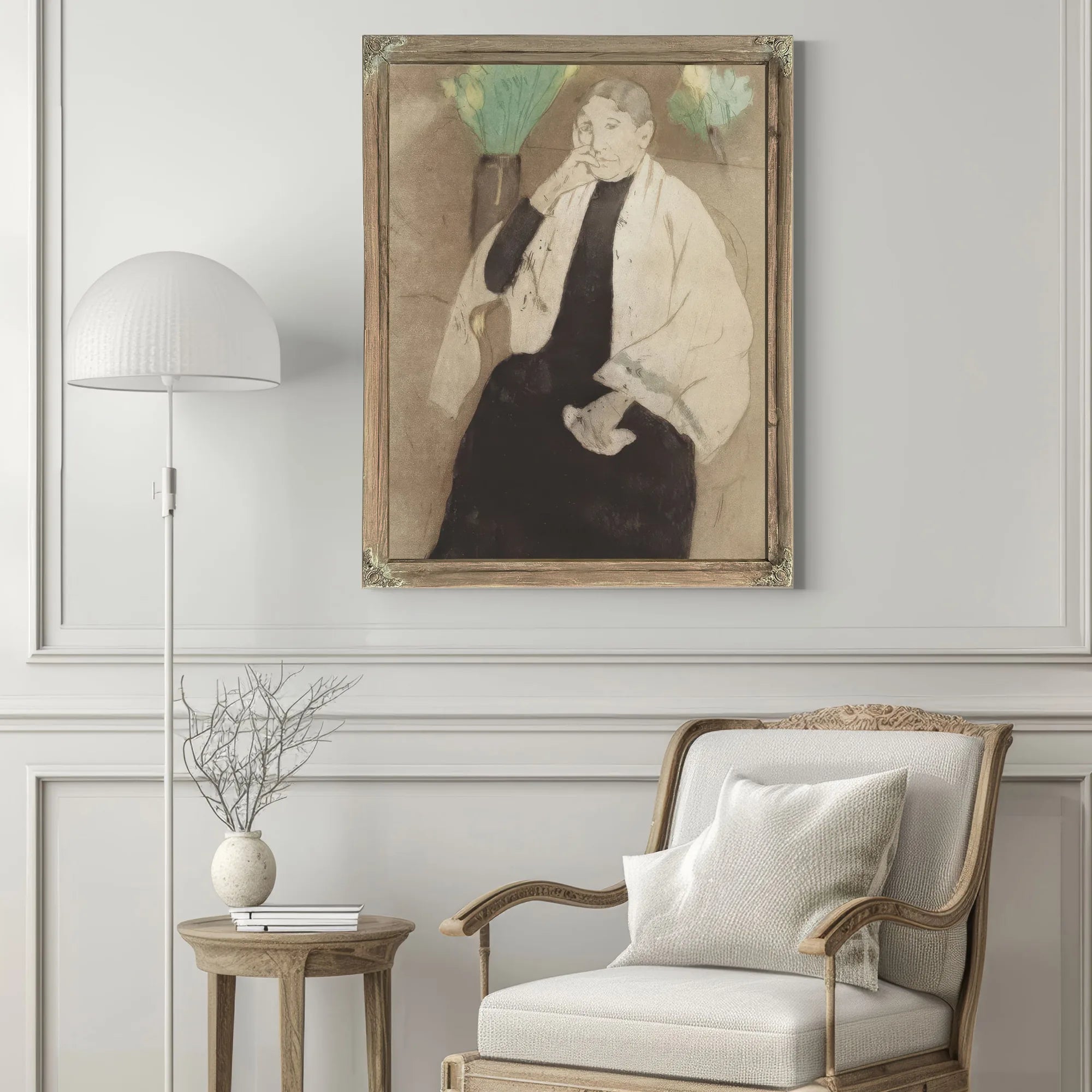 Portrait Of The Artist's Mother By Mary Cassatt Fine Art Print