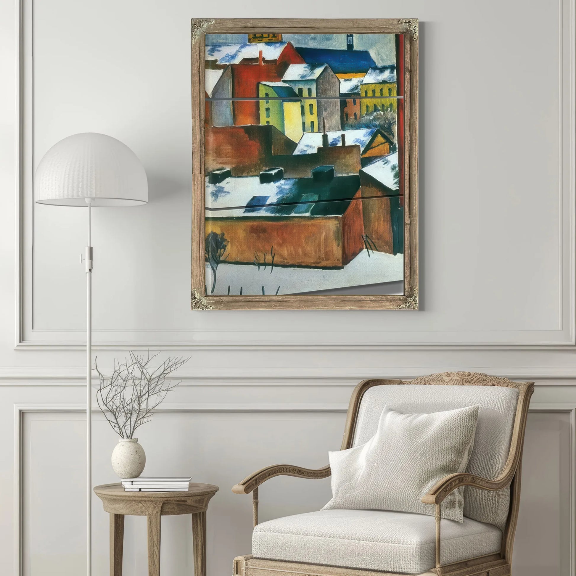 The Church Of St Mary In Bonn Covered With Snow By August Macke Fine Art Print