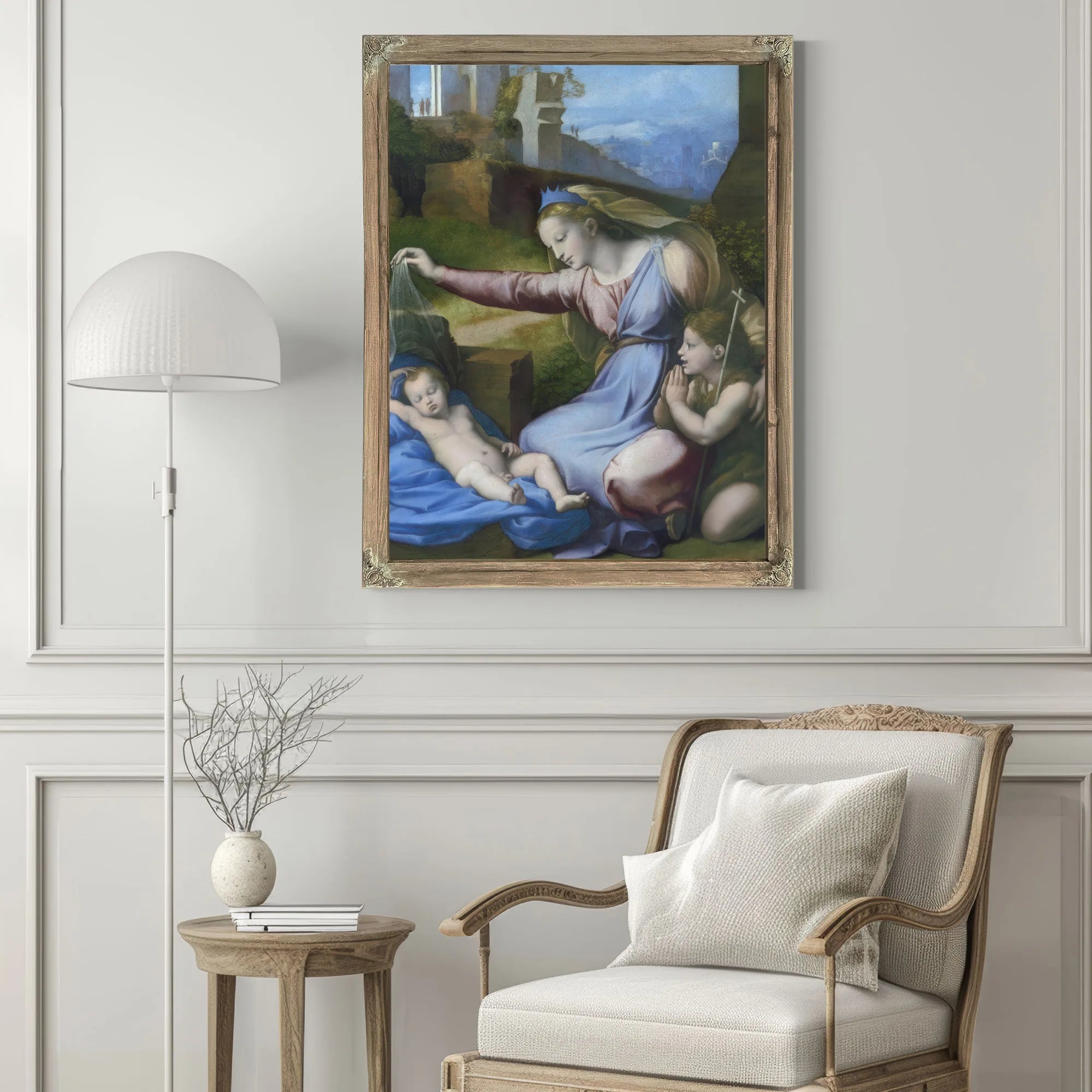 The Madonna Of The Blue Diadem By Raphael Fine Art Print