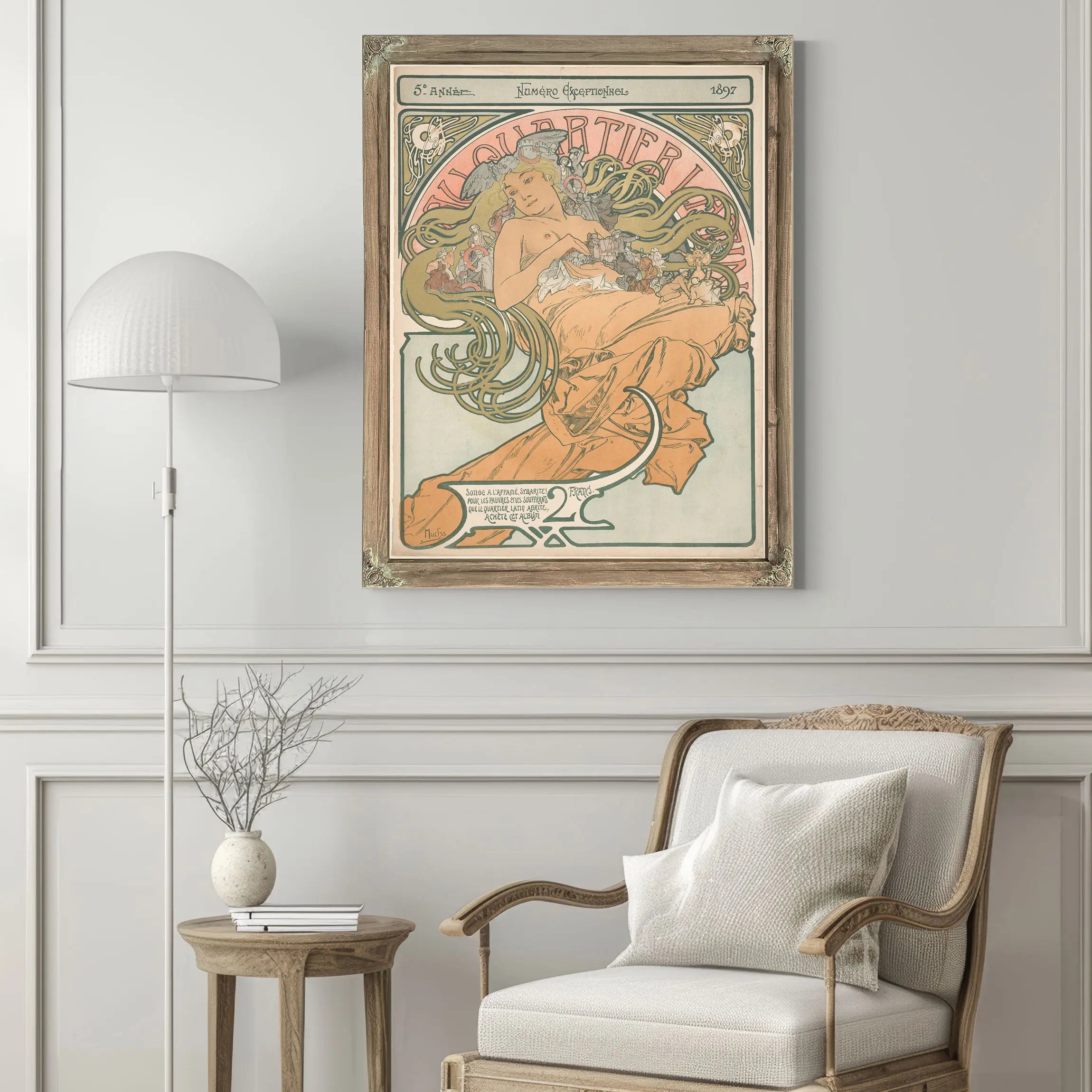 Au Quartier Latin by Alphonse Mucha