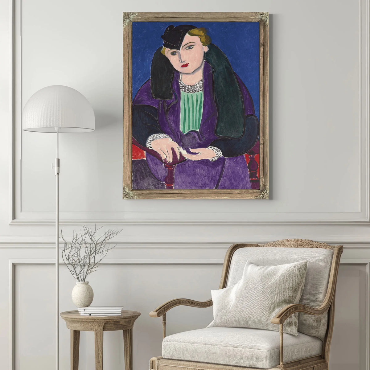 Woman In A Purple Coat (Femme Au Manteau Violet) by Henri Matisse
