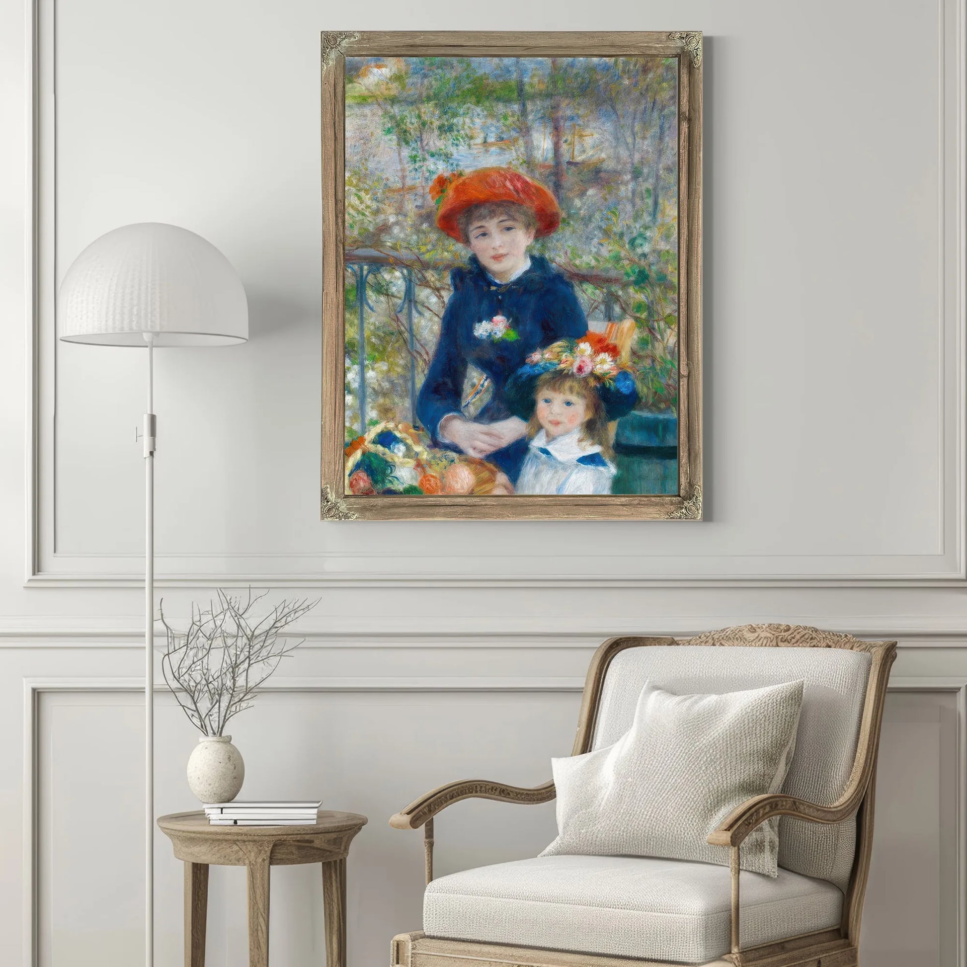 Pierre August Renoir The Two Sisters On The Terrace 1881 100X80Cm Art Institute Of Chicago By Pierre Auguste Renoir Fine Art Print