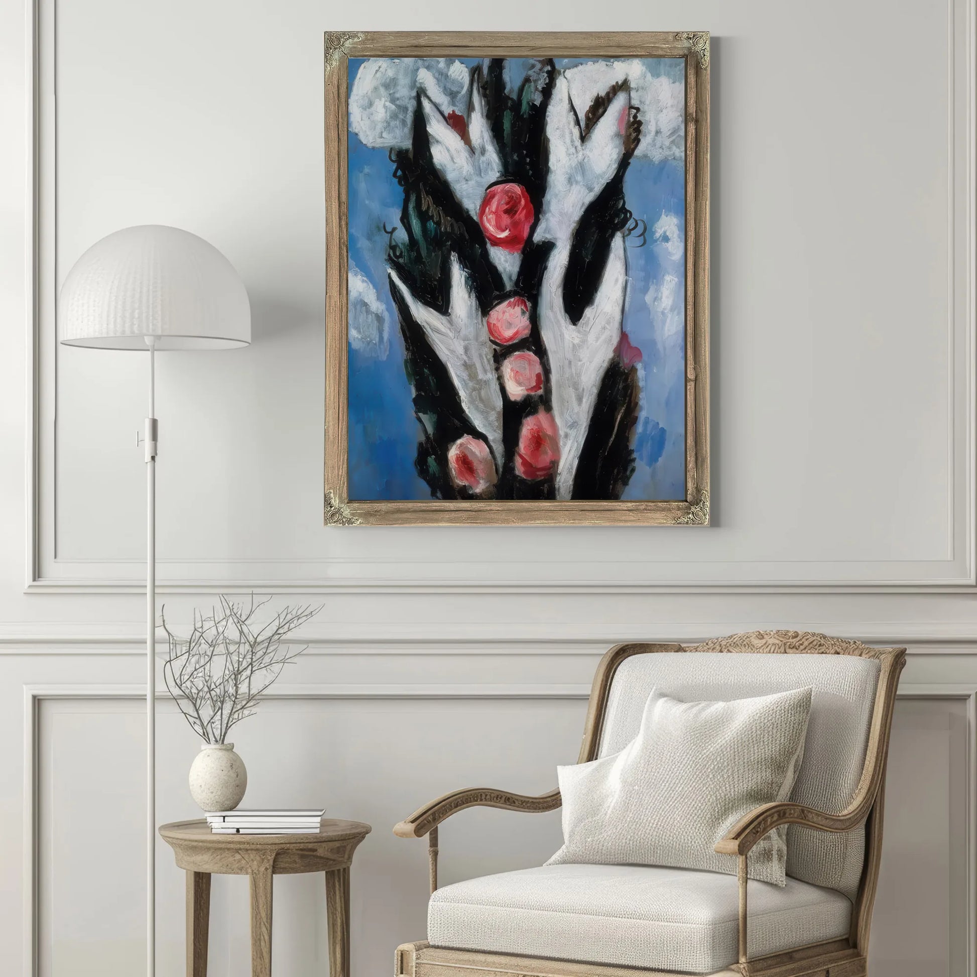 Roses By Marsden Hartley Fine Art Print