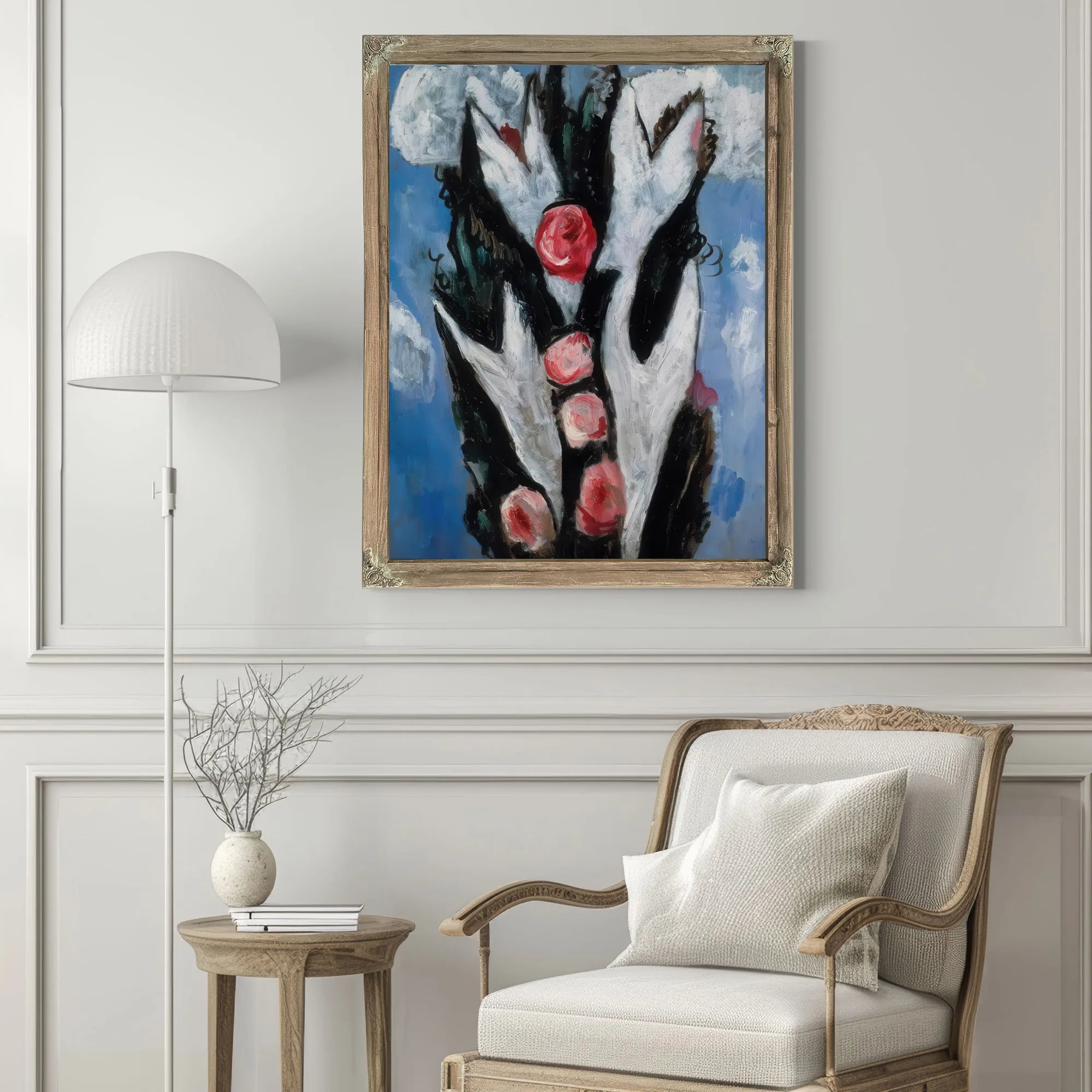 Roses By Marsden Hartley Fine Art Print