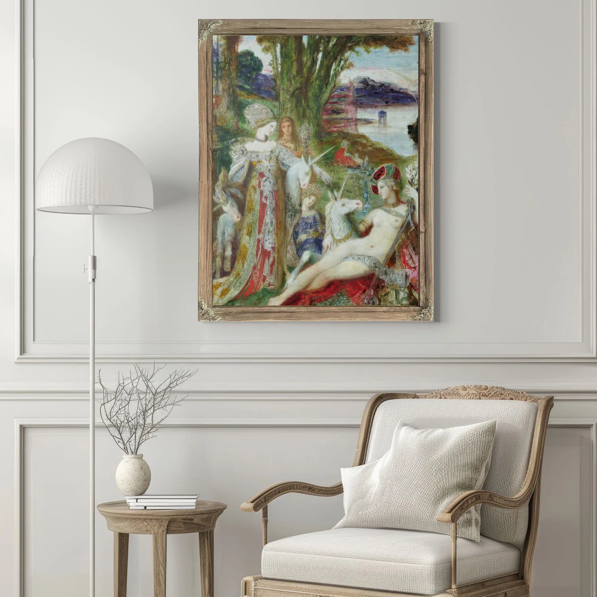 The Unicorns By Gustave Moreau Fine Art Print