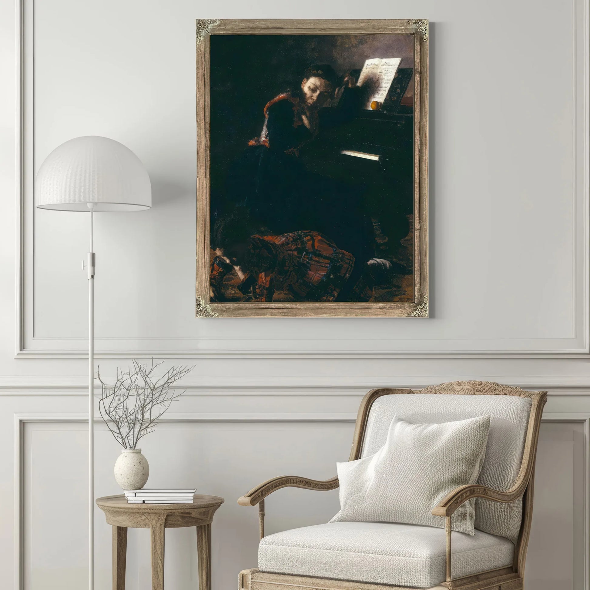 Home Scene By Thomas Eakins Fine Art Print