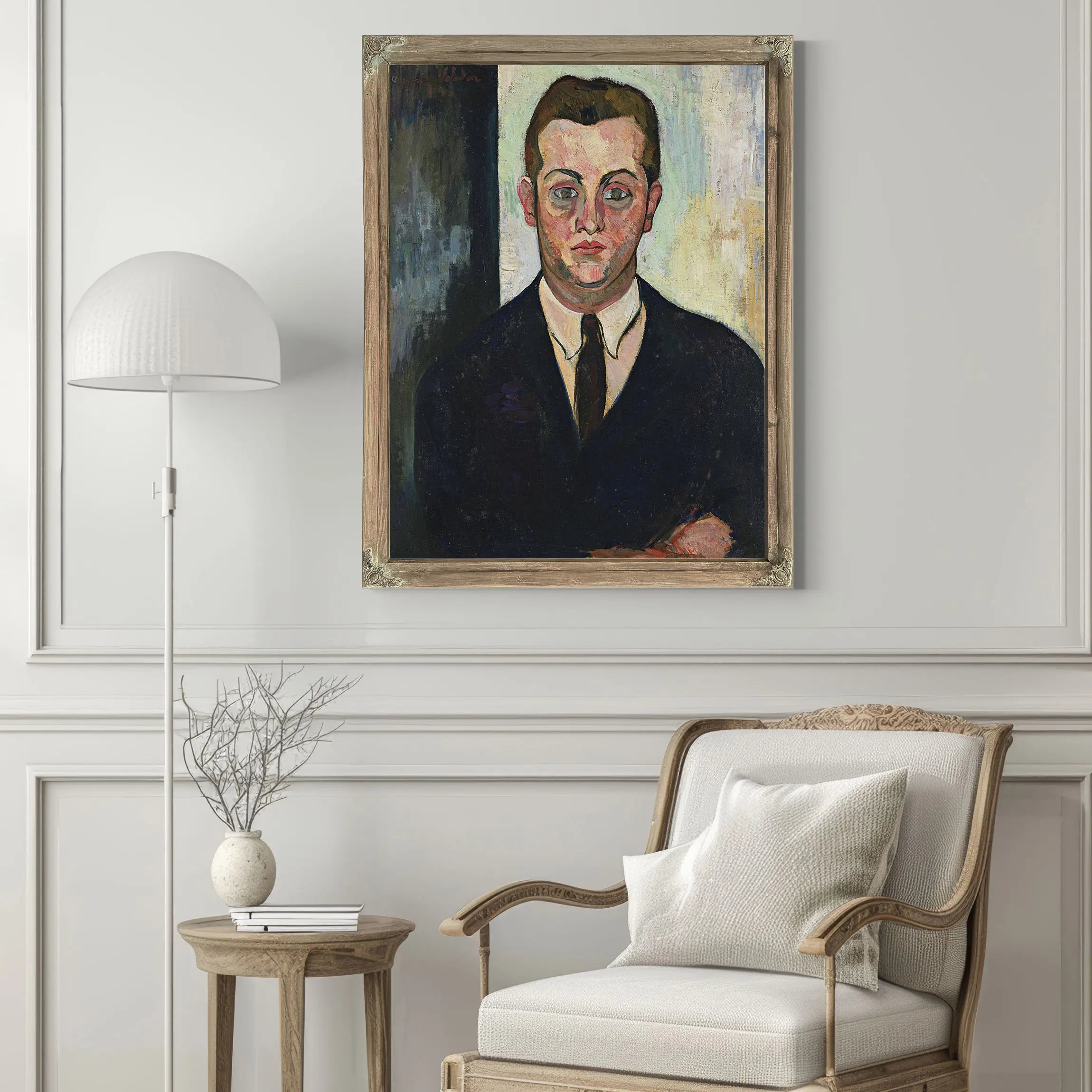 Portrait De Louis Moyses Fondateur Du Boeuf Sur Le Toit by Suzanne Valadon