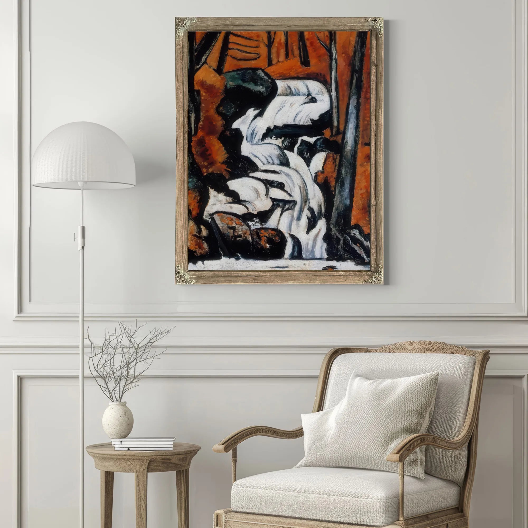 Smelt Brook Falls By Marsden Hartley Fine Art Print