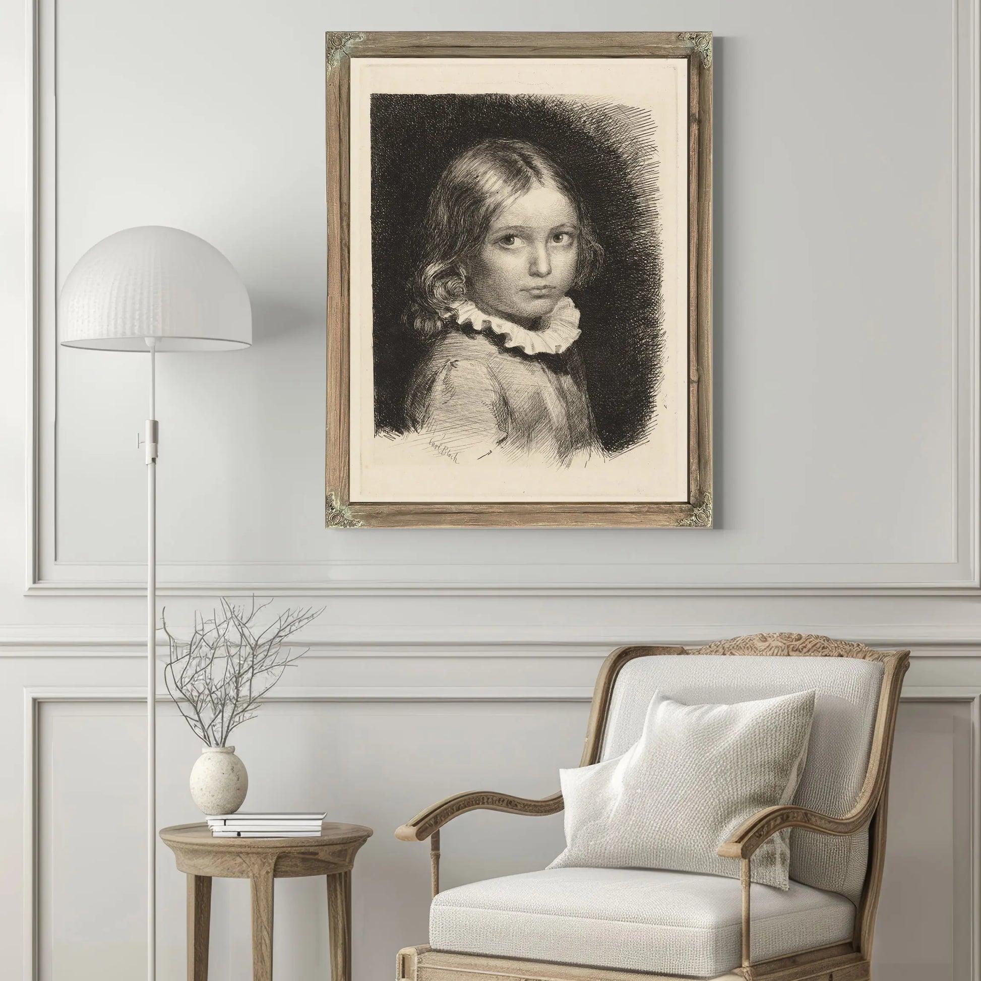 Child Portrait Of Clara Emilie Rose Bloch by Carl Bloch