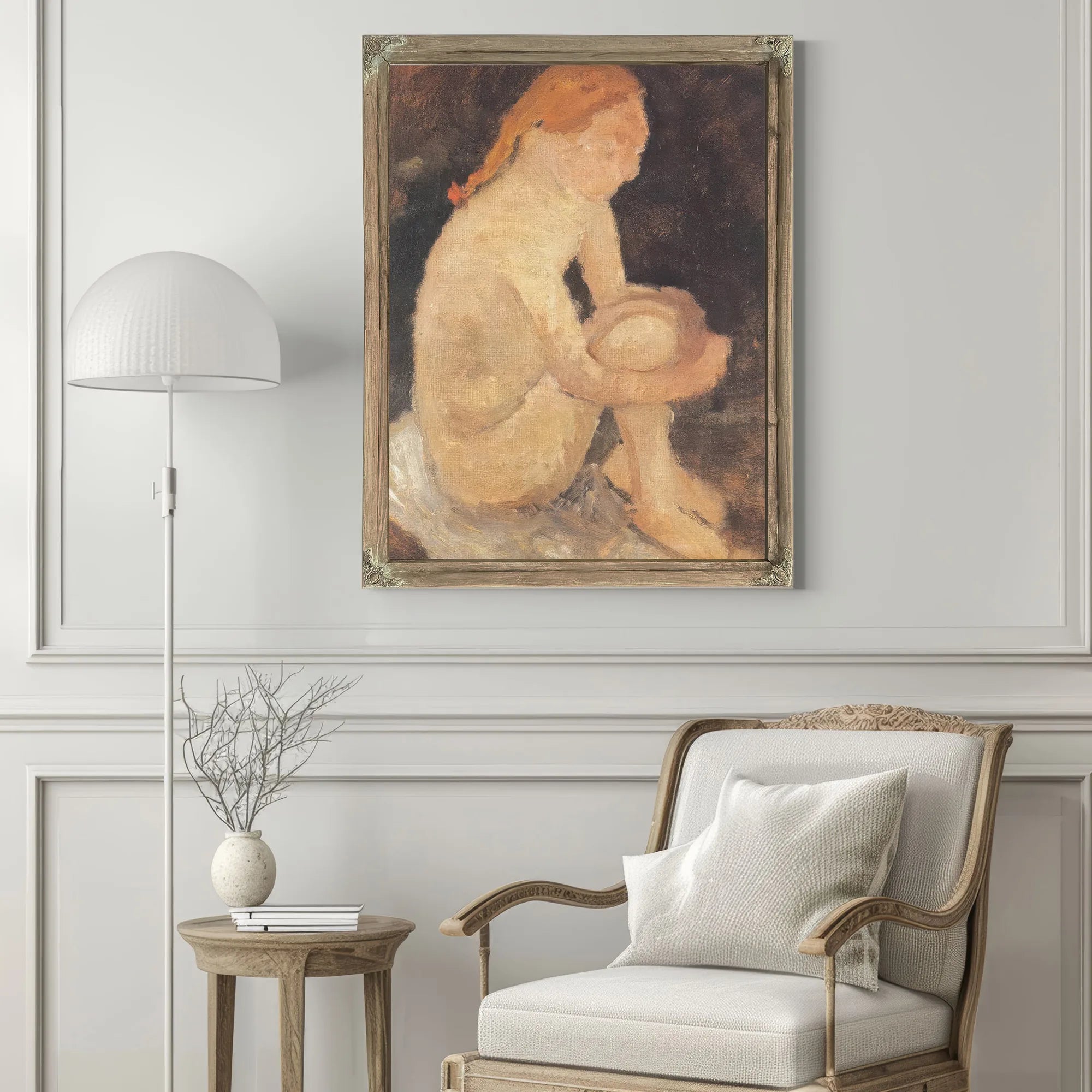 Seated Girl By Paula Modersohn Becker Fine Art Print