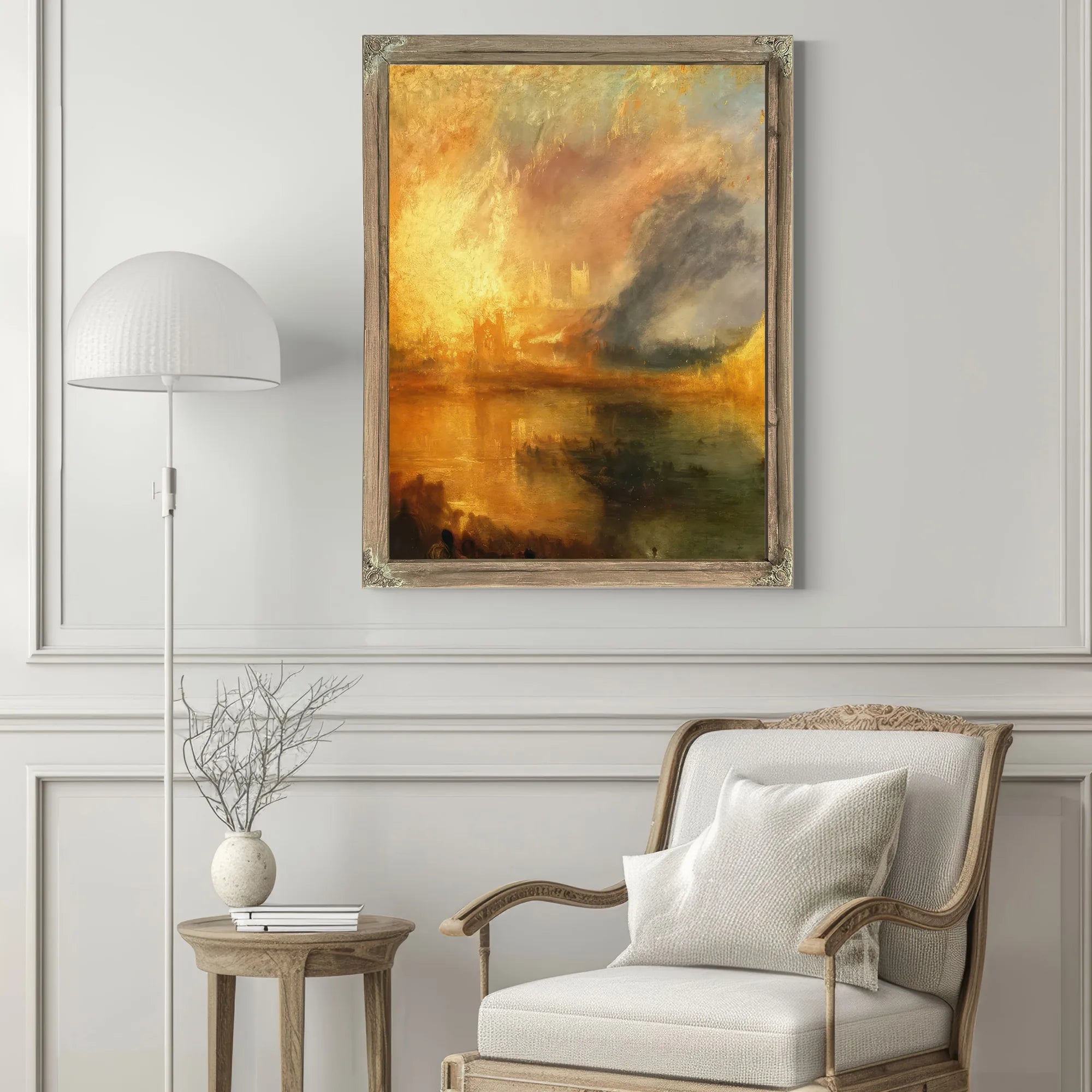 Detail From The Burning Of The Houses Of Lords And Commons 16Th Of October By Jwm Turner Fine Art Print
