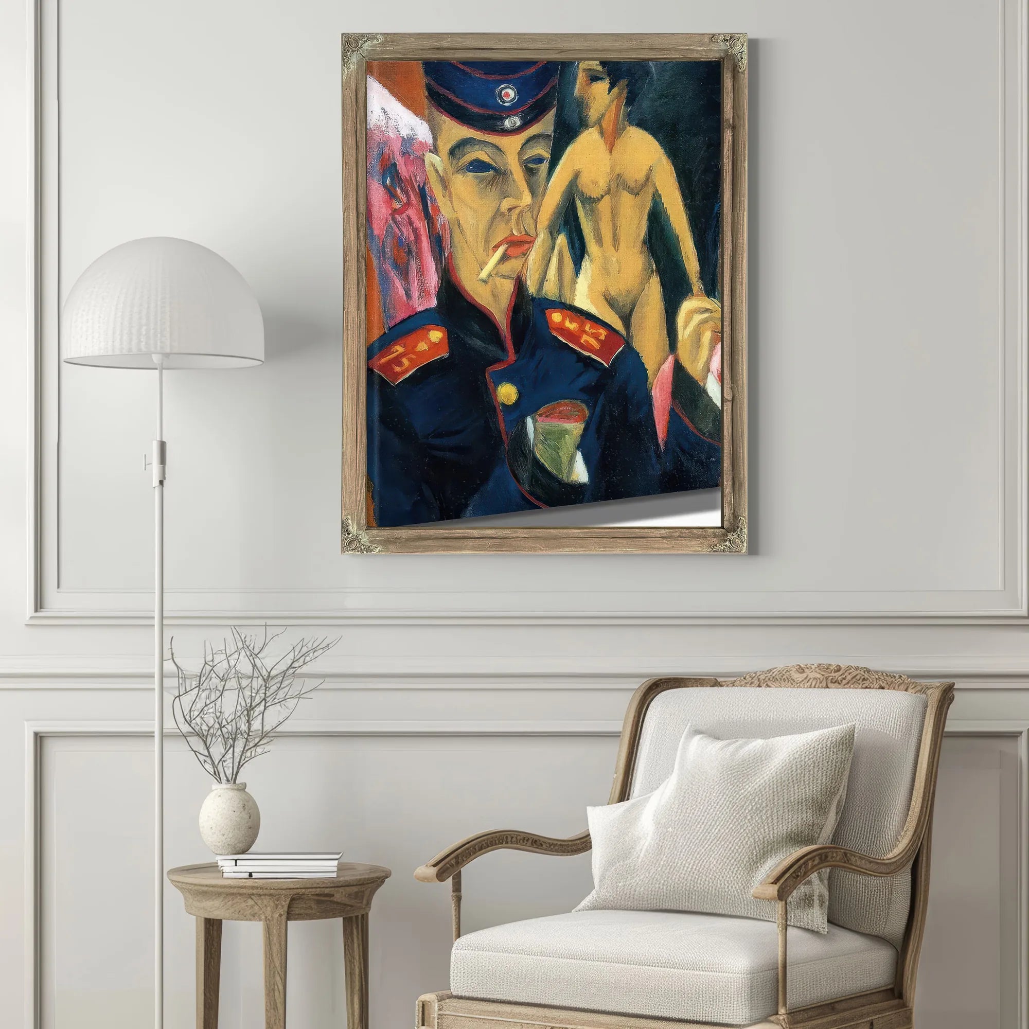Self Portrait As Soldier By Ernst Ludwig Kirchner Fine Art Print