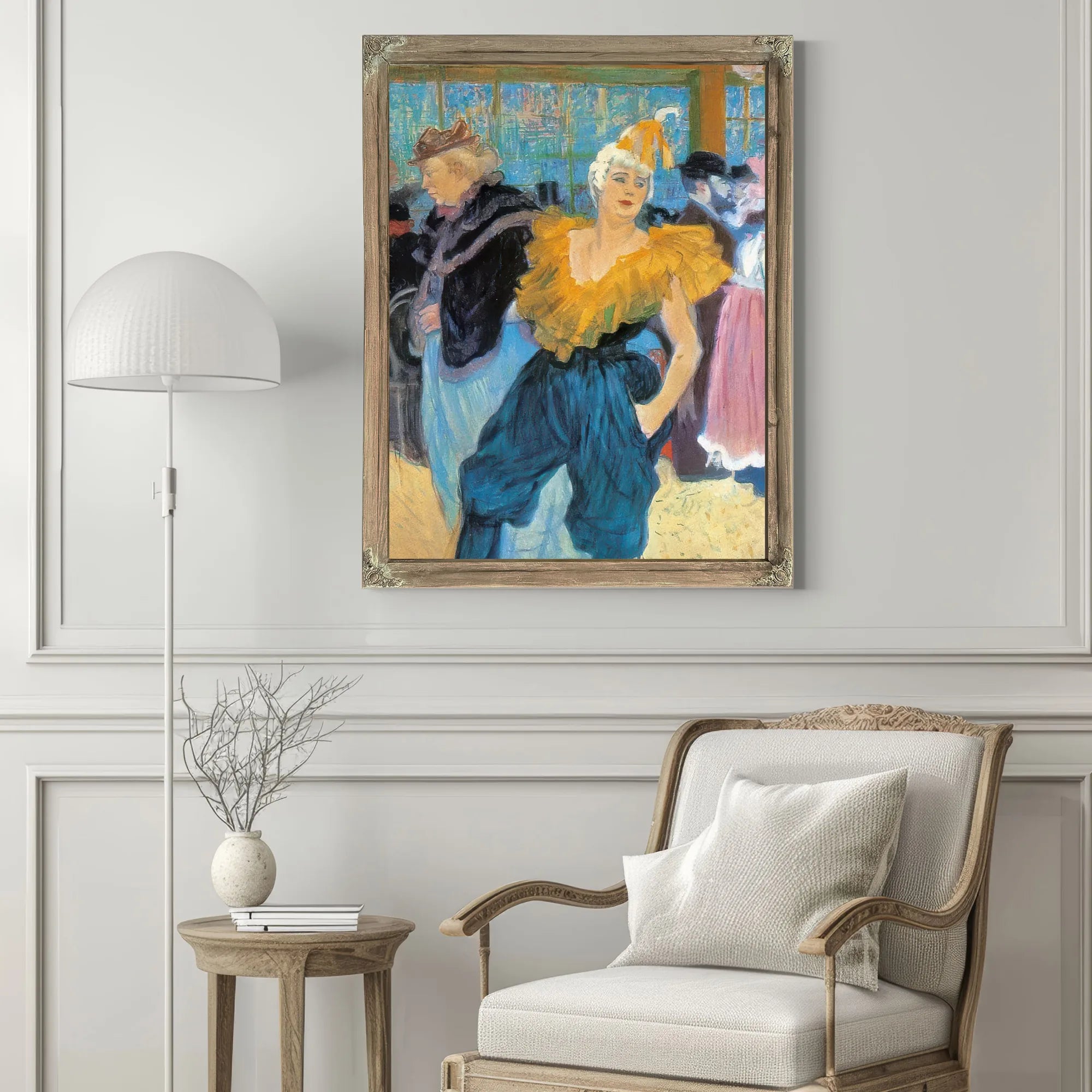 The Clownesse Cha U Kao At The Moulin By Amedeo Modigliani Fine Art Print