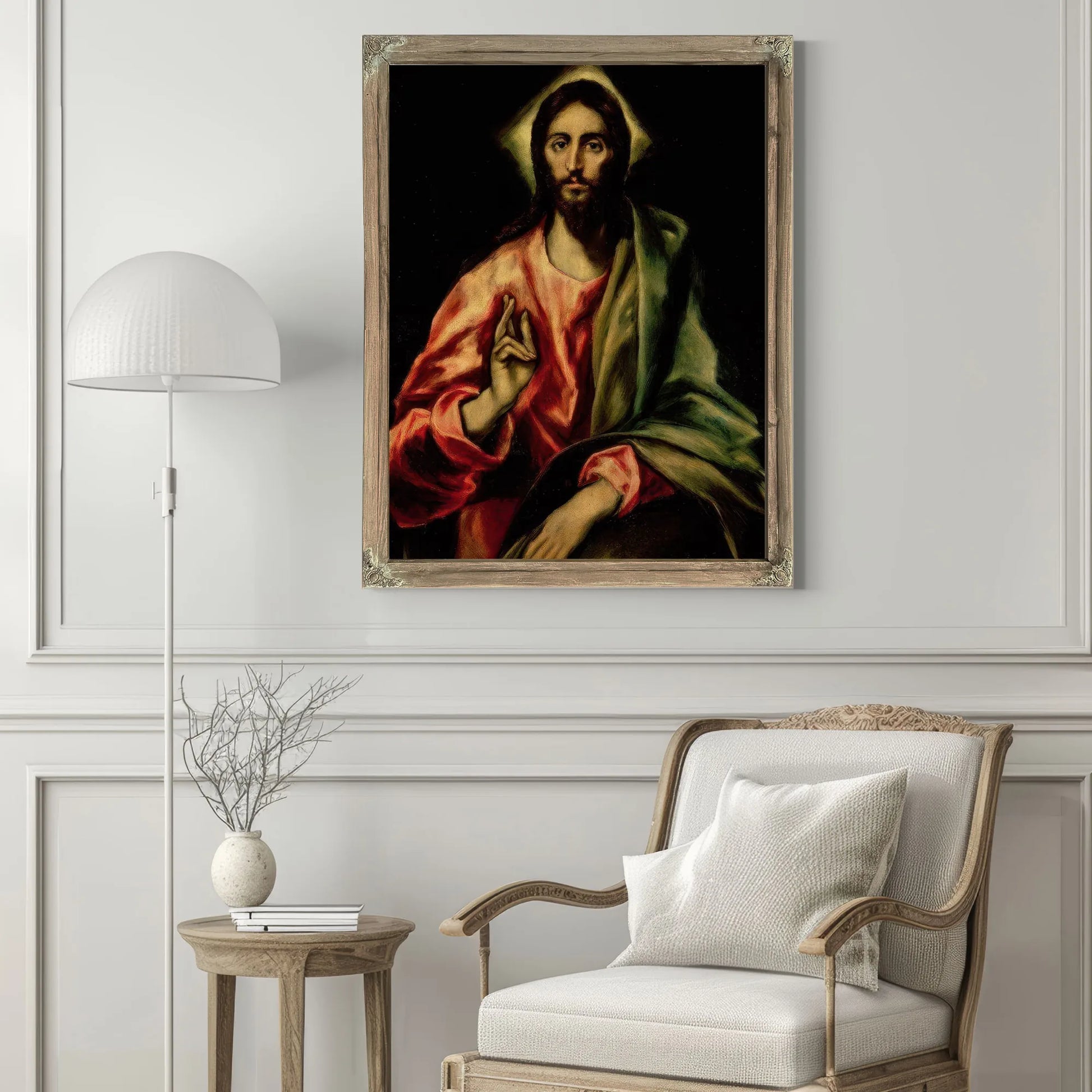 Christ Blessing By El Greco Fine Art Print