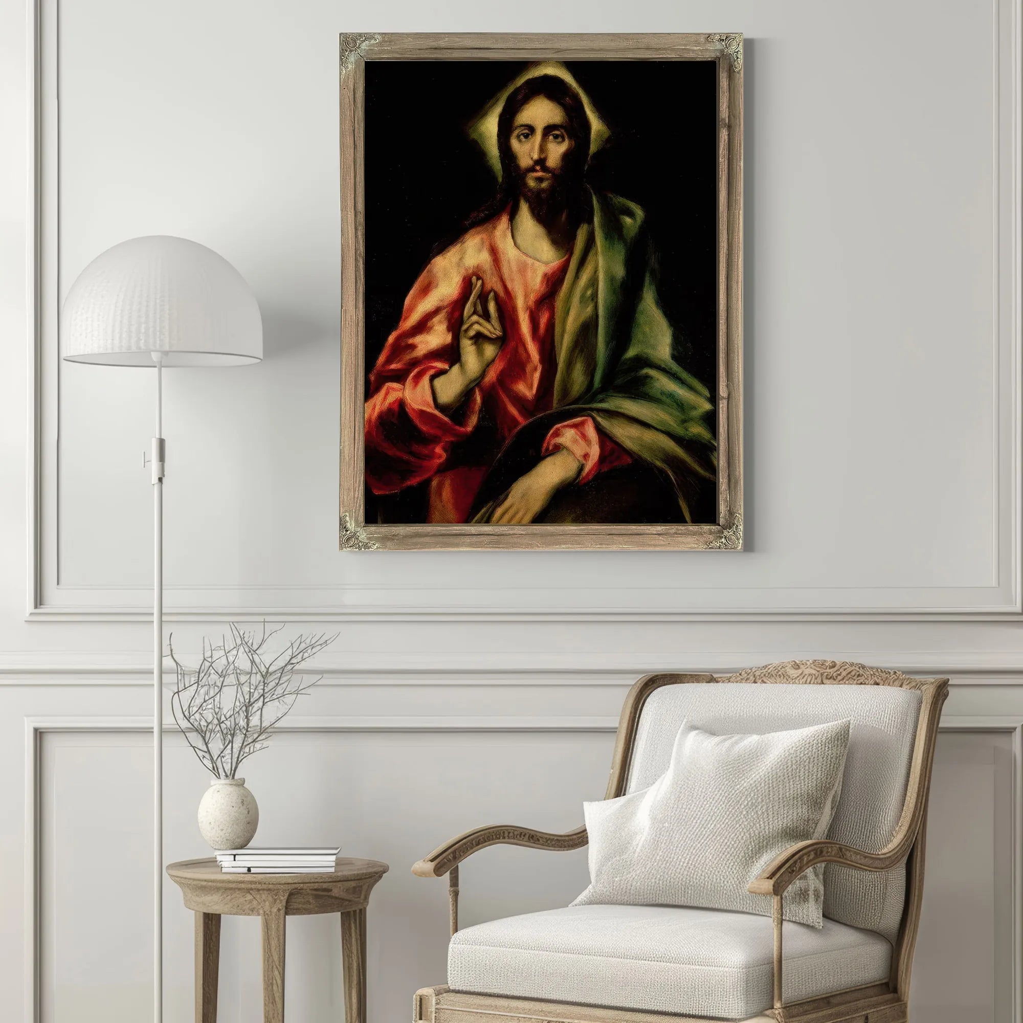 Christ Blessing By El Greco Fine Art Print