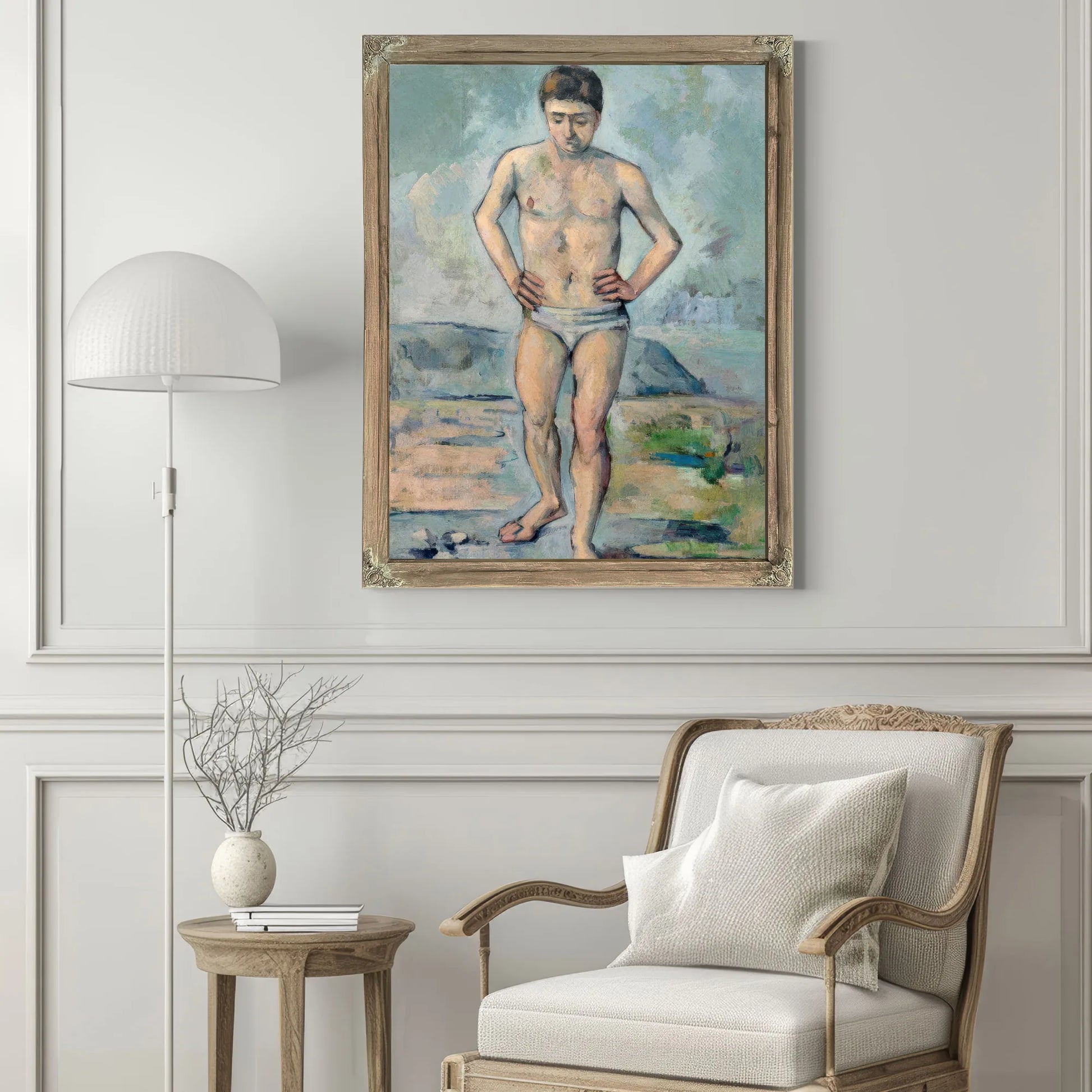 The Bather By Paul Cezanne Fine Art Print