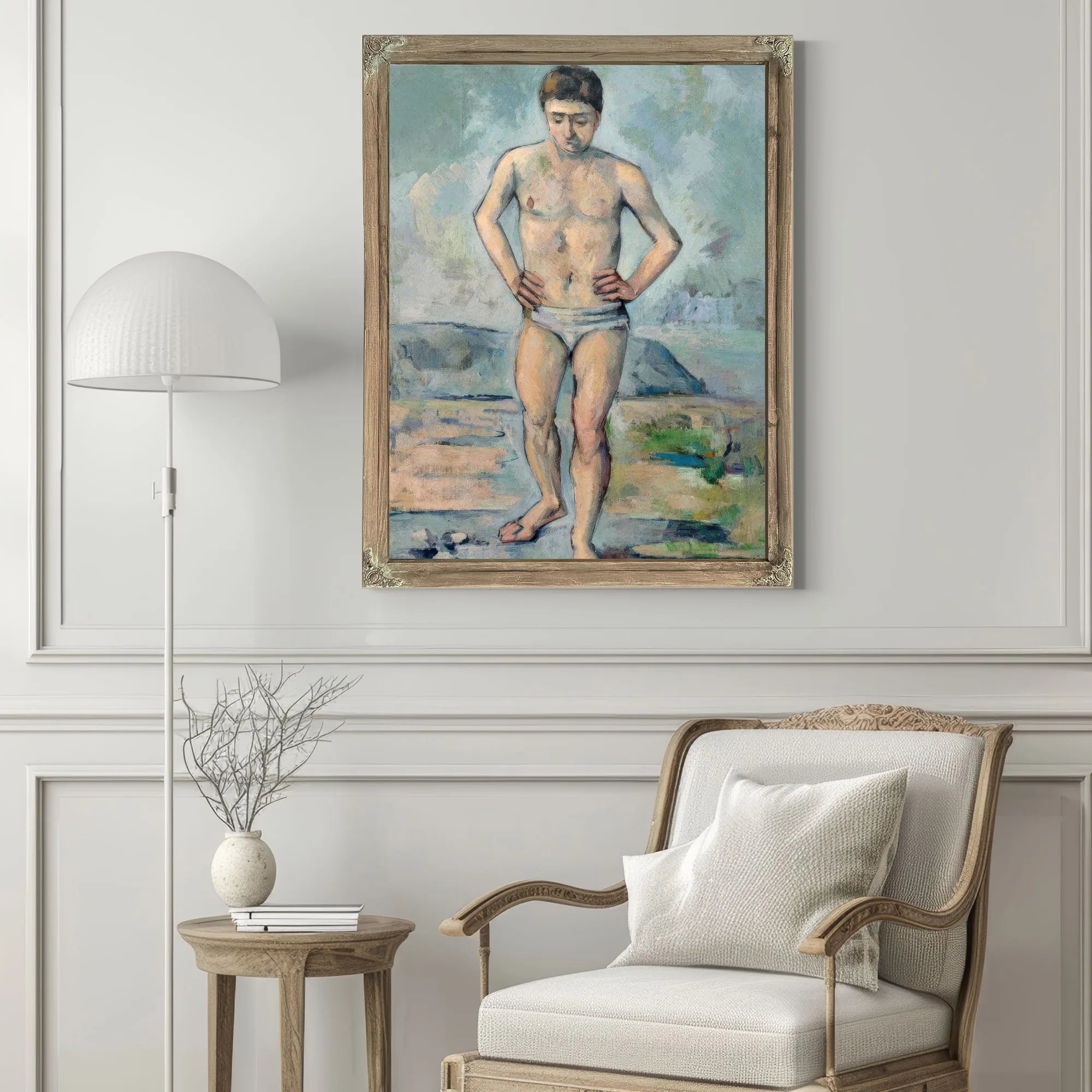 The Bather By Paul Cezanne Fine Art Print