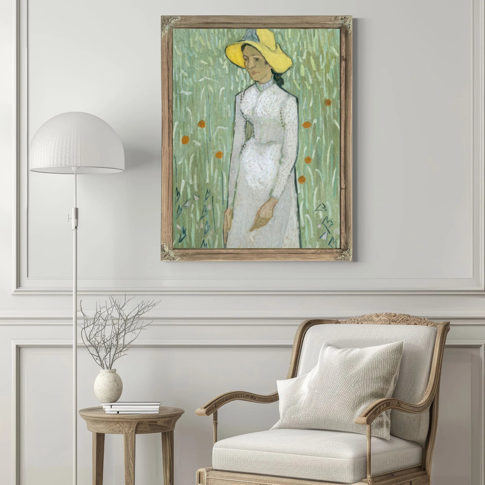 Girl In White By Vincent Van Gogh Fine Art Print