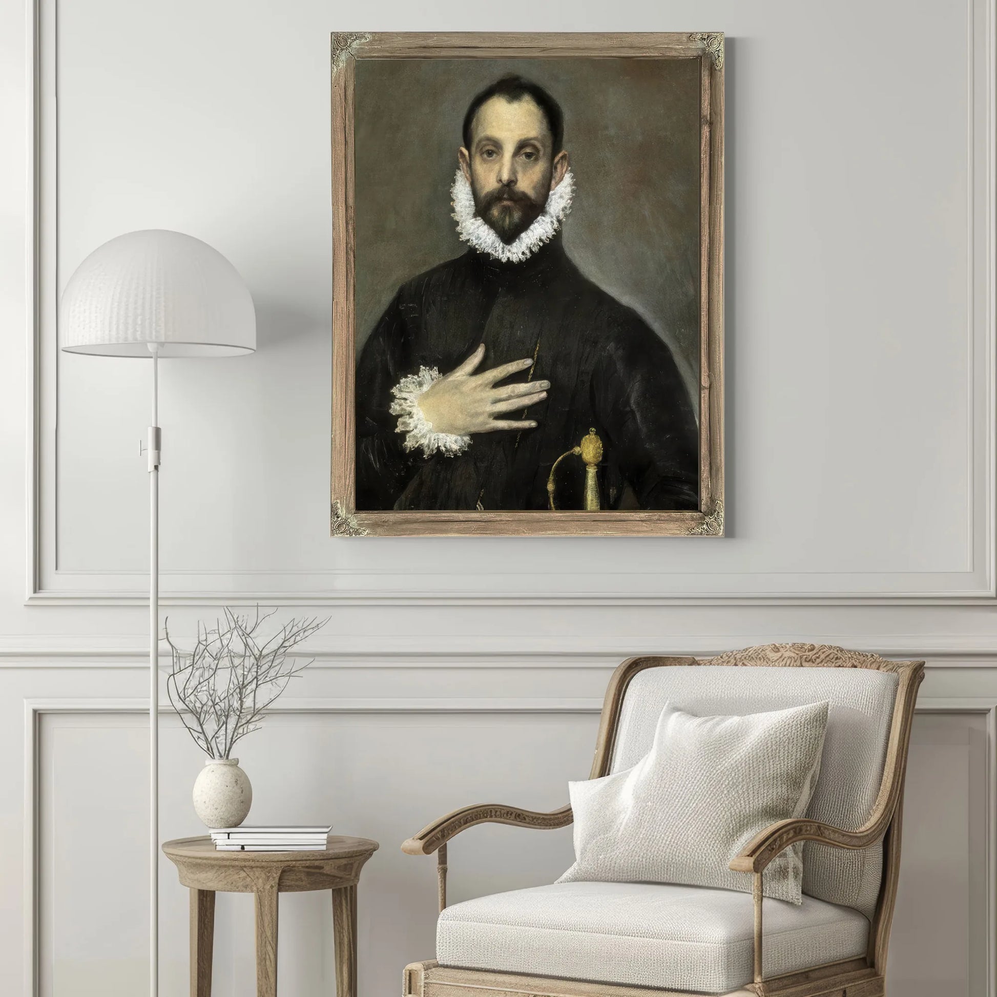 El Caballero De La Mano En El Pecho The Nobleman With His Hand On His Chest By El Greco Fine Art Print