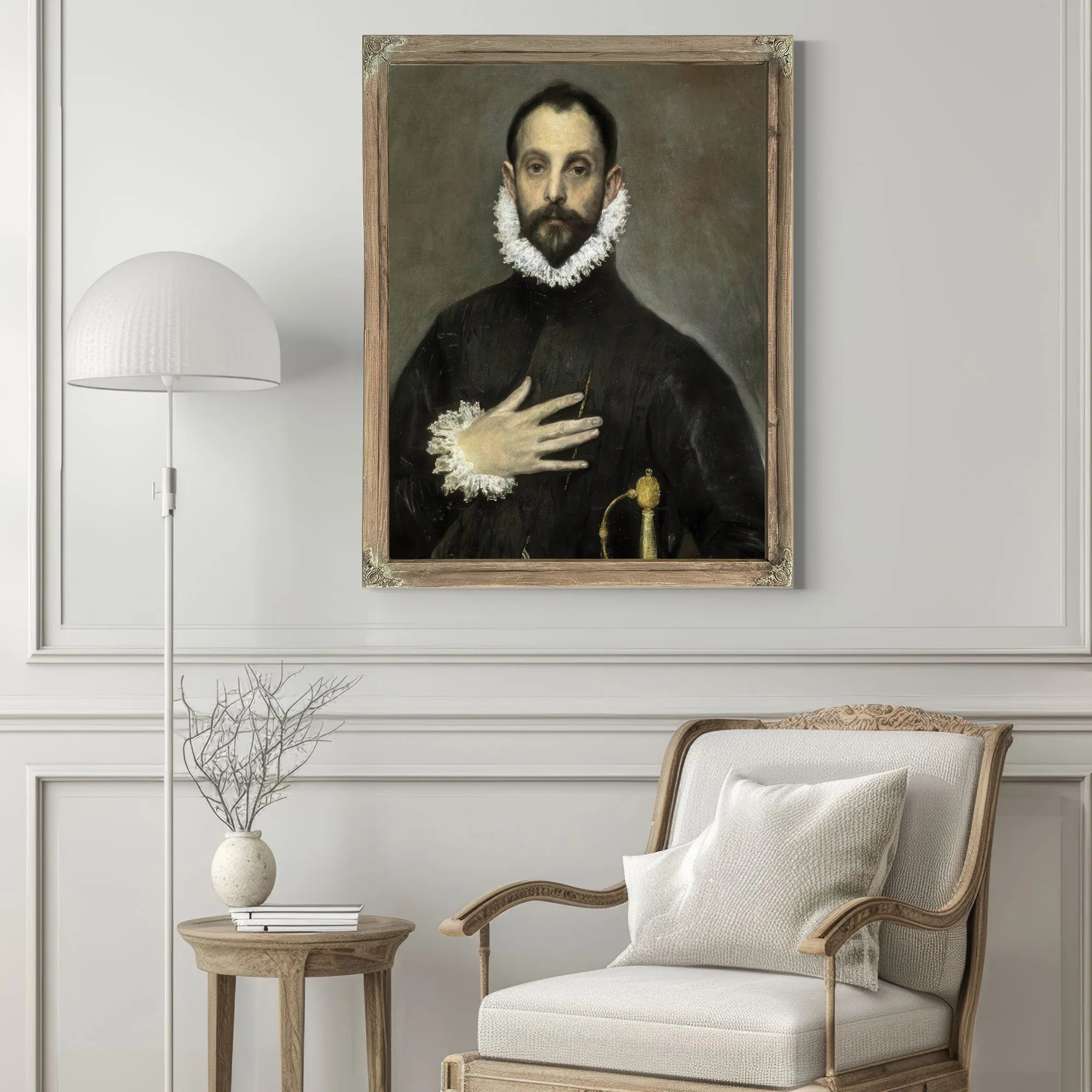 El Caballero De La Mano En El Pecho The Nobleman With His Hand On His Chest By El Greco Fine Art Print