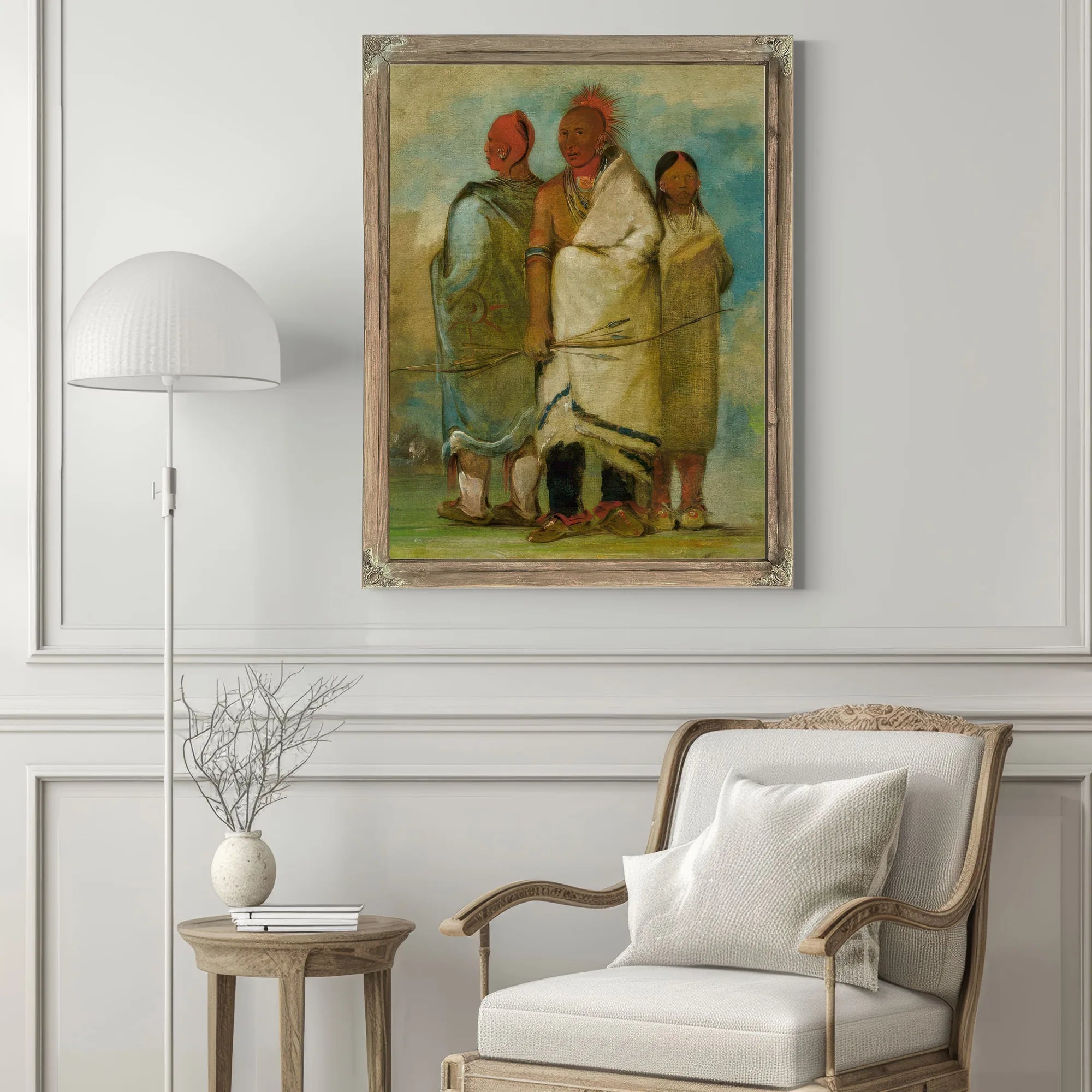 Three Fox Indians By George Catlin Fine Art Print