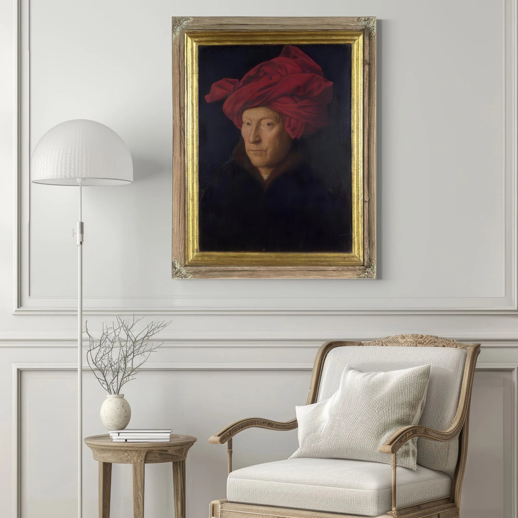 Man In A Red Turban (Formerly Self Portrait) By Jan Van Eyck Fine Art Print
