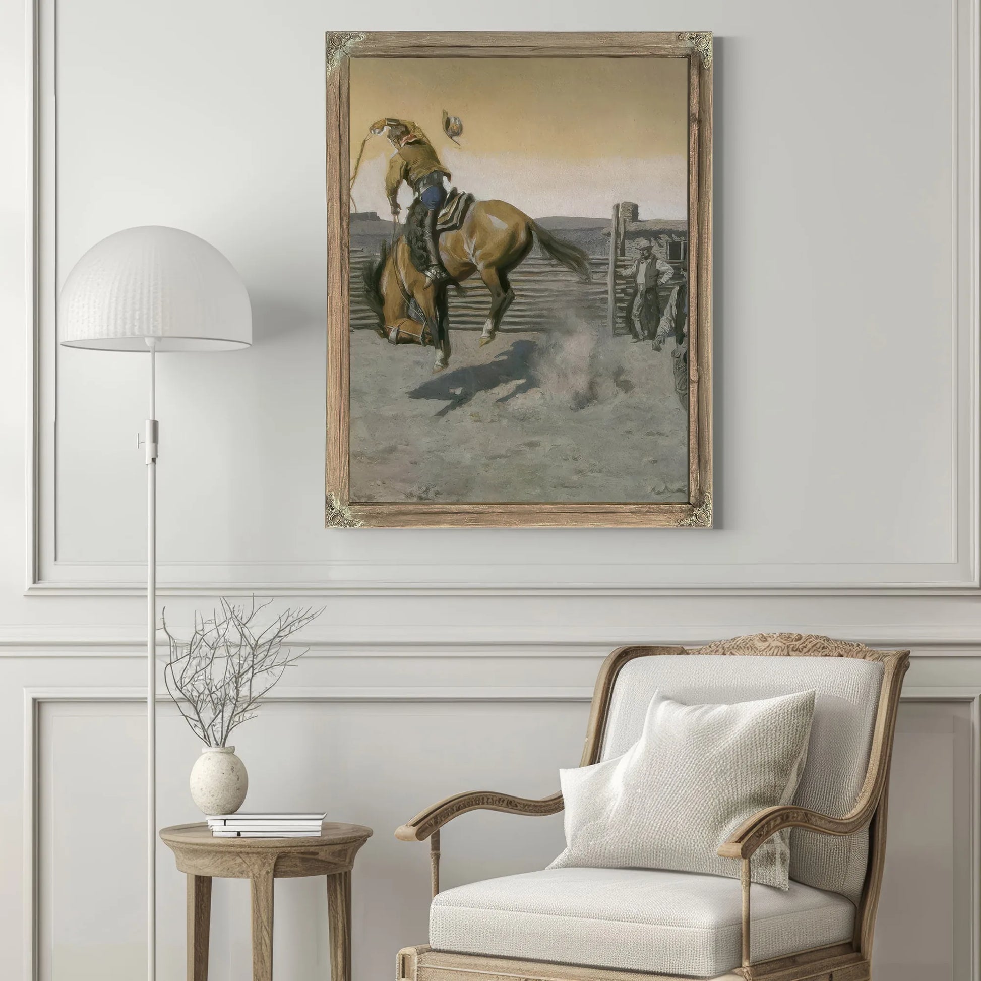 Stay With Him By Maynard Dixon Fine Art Print