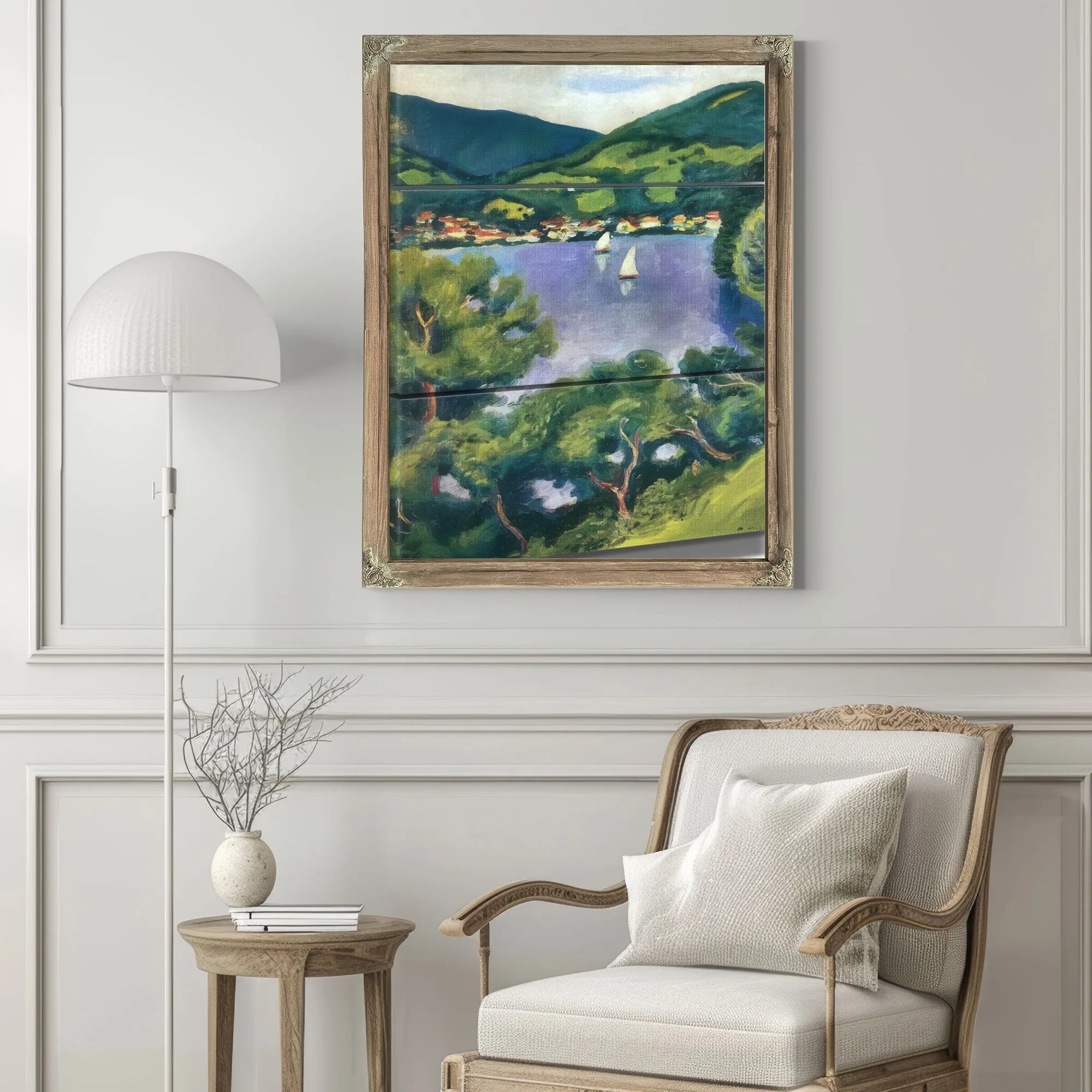 View Of Tegernsee By August Macke Fine Art Print