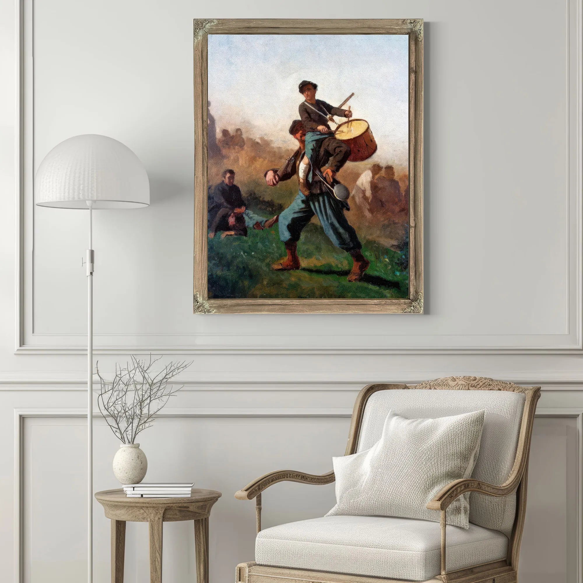 Study For The Wounded Drummer Boy By Eastman Johnson Fine Art Print
