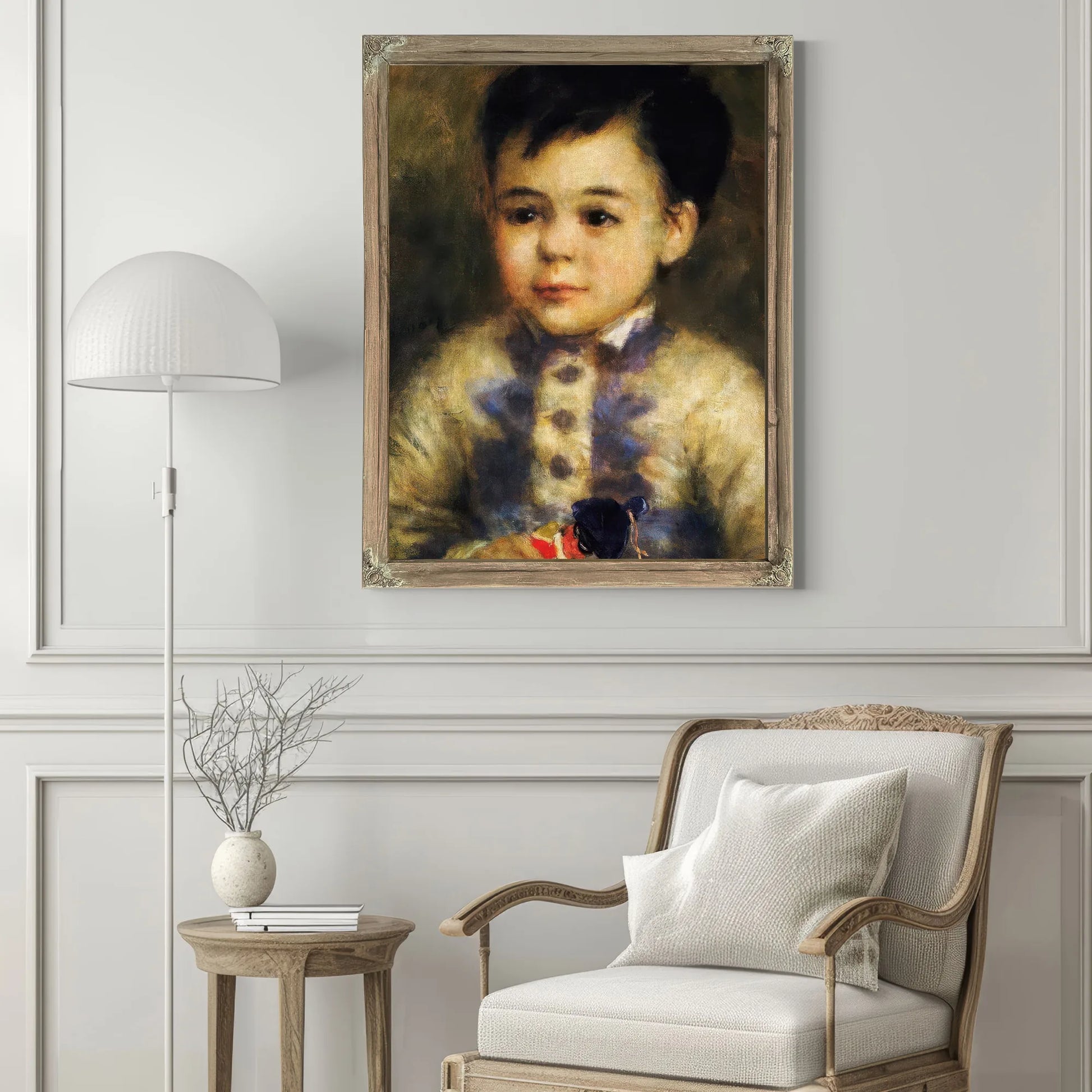 Boy With Toy Soldier By Pierre August Renoir Fine Art Print