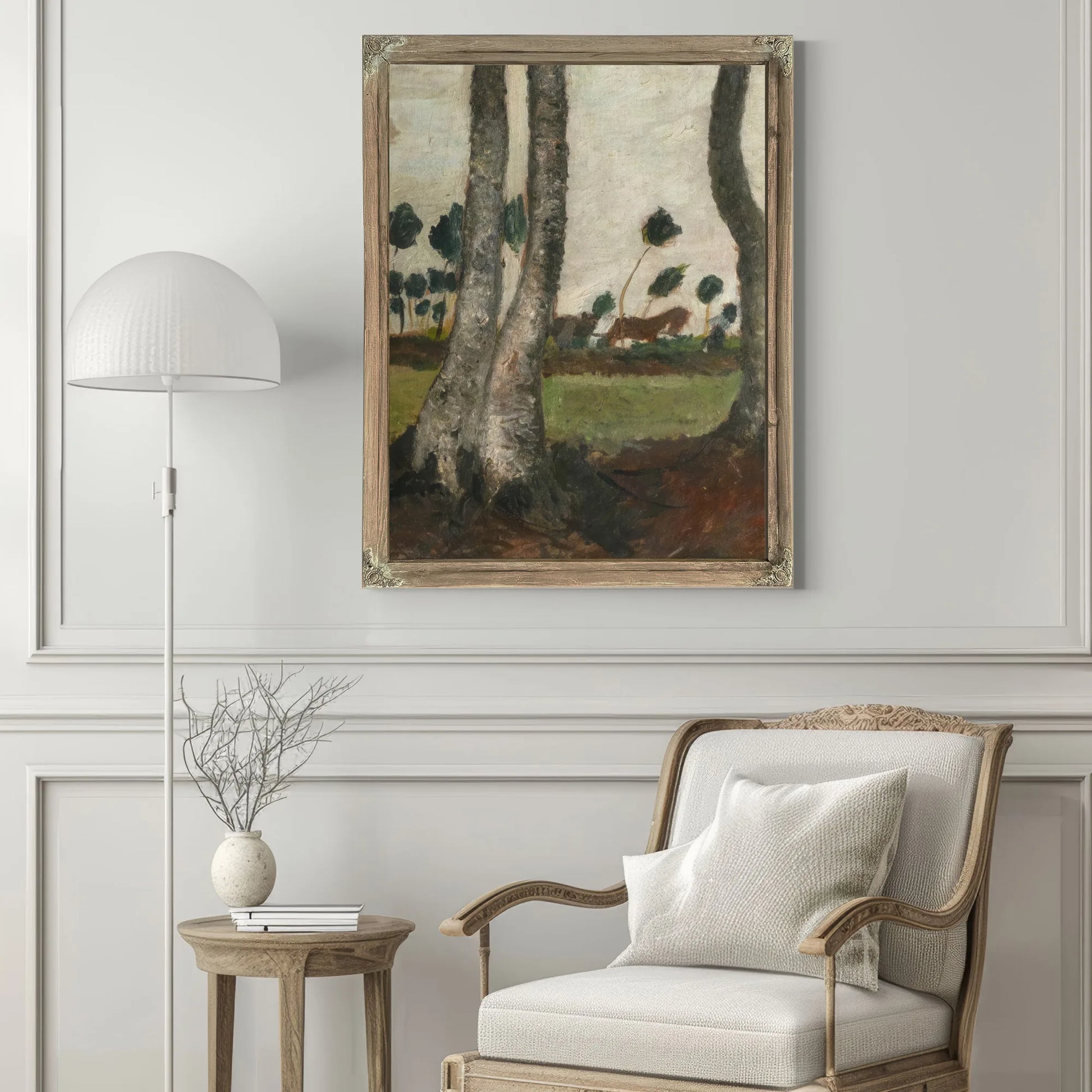 Landscape With Windblown Trees By Paula Modersohn Becker Fine Art Print