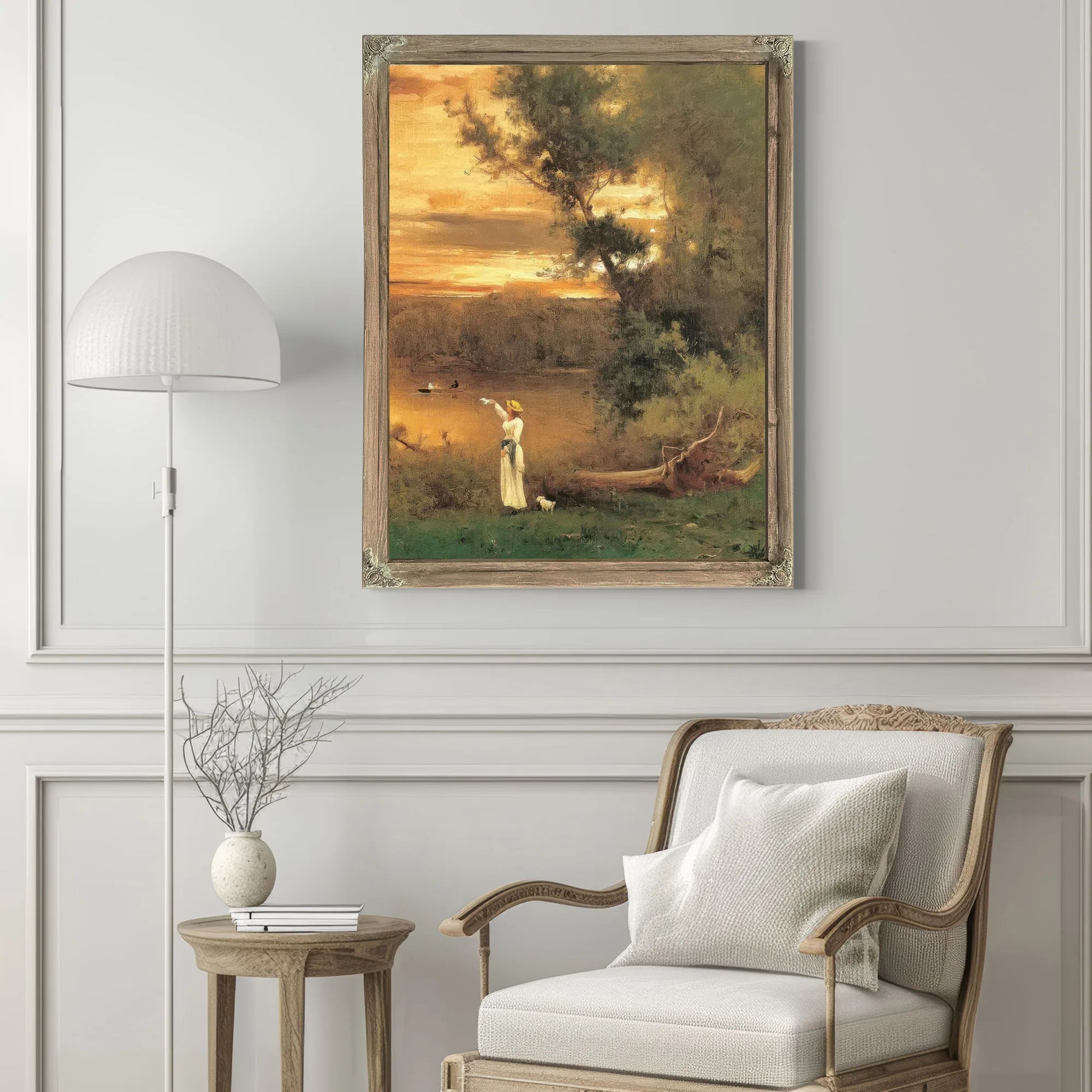 Shades Of Evening By George Inness Fine Art Print