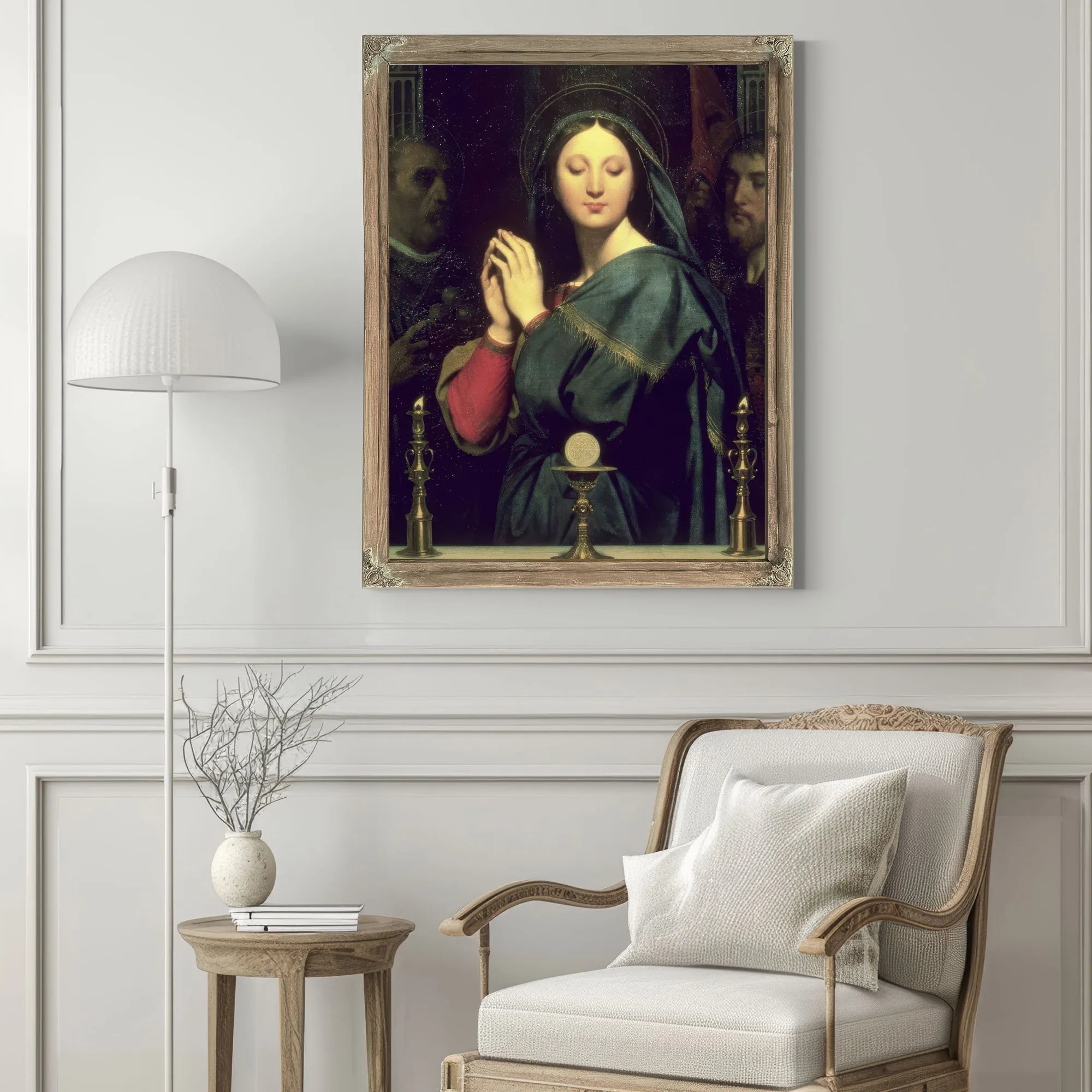 The Virgin With The Host By Jean Auguste Dominique Ingres Fine Art Print