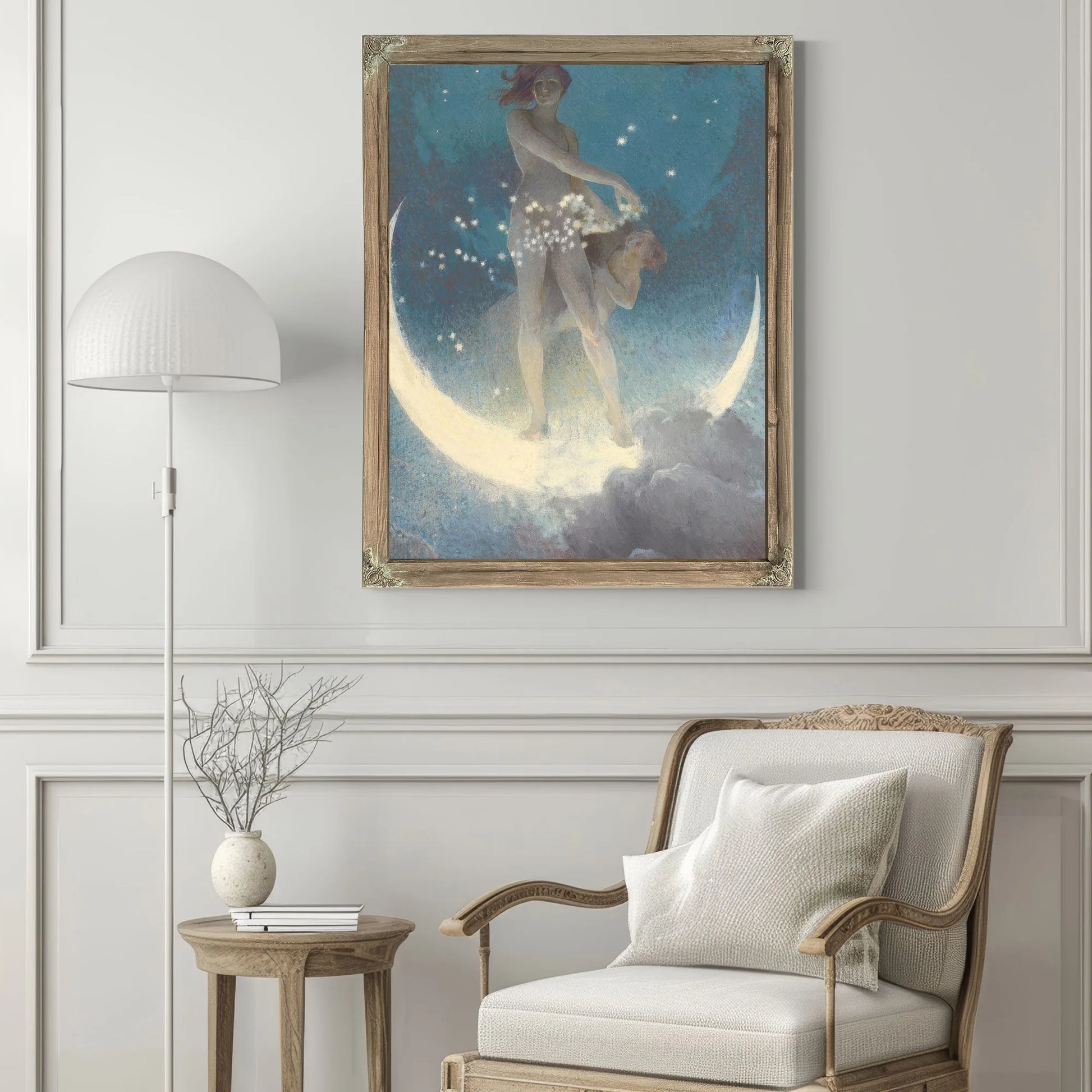Spring Scattering Stars By Edwin Blashfield Fine Art Print