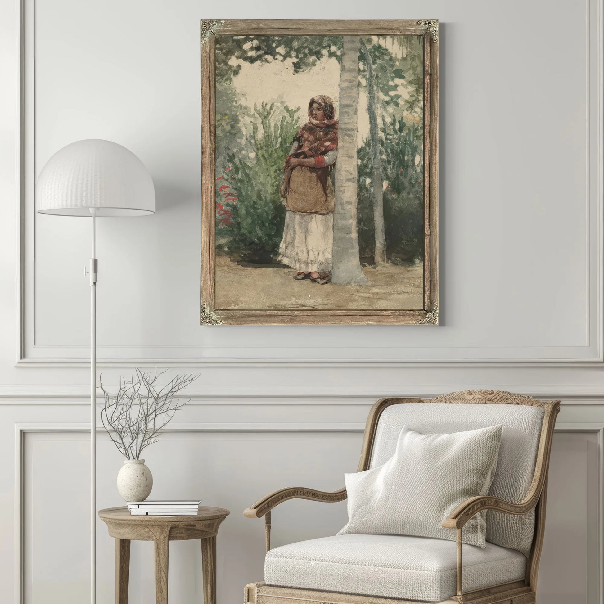 Under A Palm Tree By Winslow Homer Fine Art Print