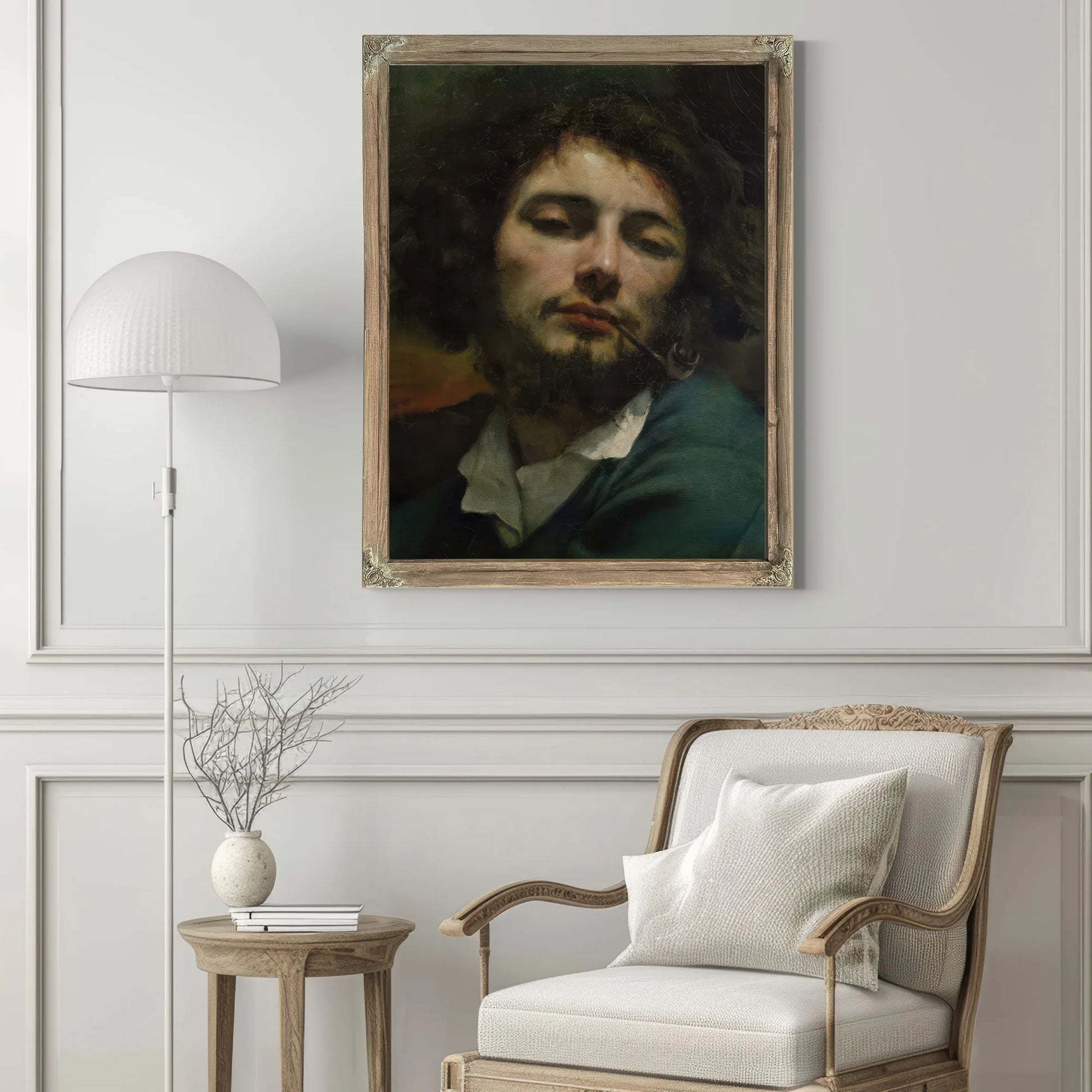 Self Portrait Or, The Man With A Pipe By Jean Desire Gustave Courbet Fine Art Print