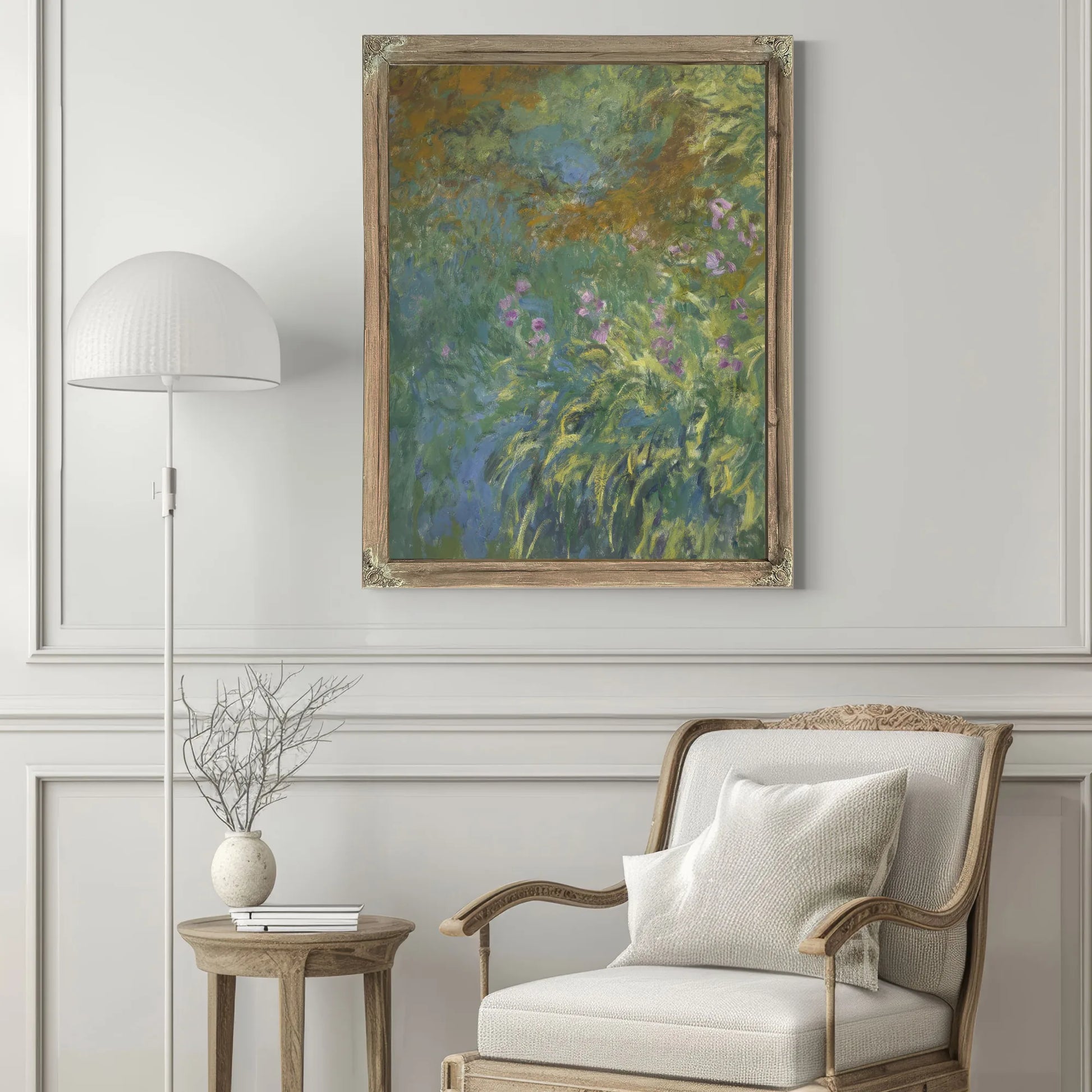 Irises By The Pond By Claude Monet Fine Art Print