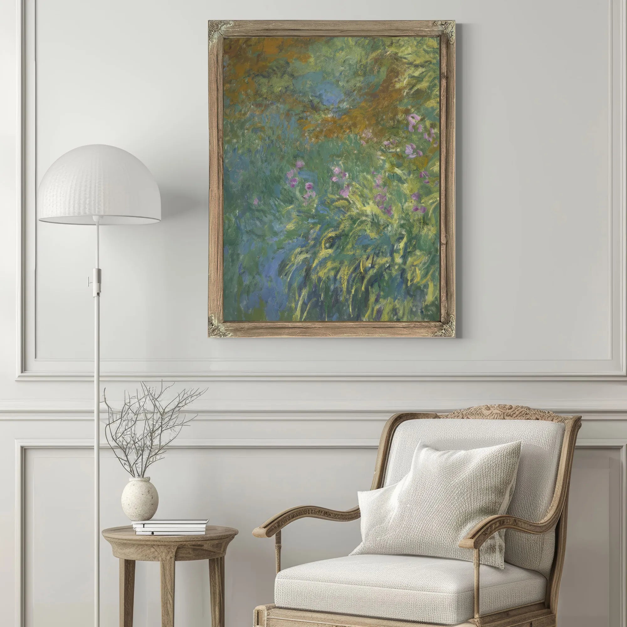 Irises By The Pond By Claude Monet Fine Art Print