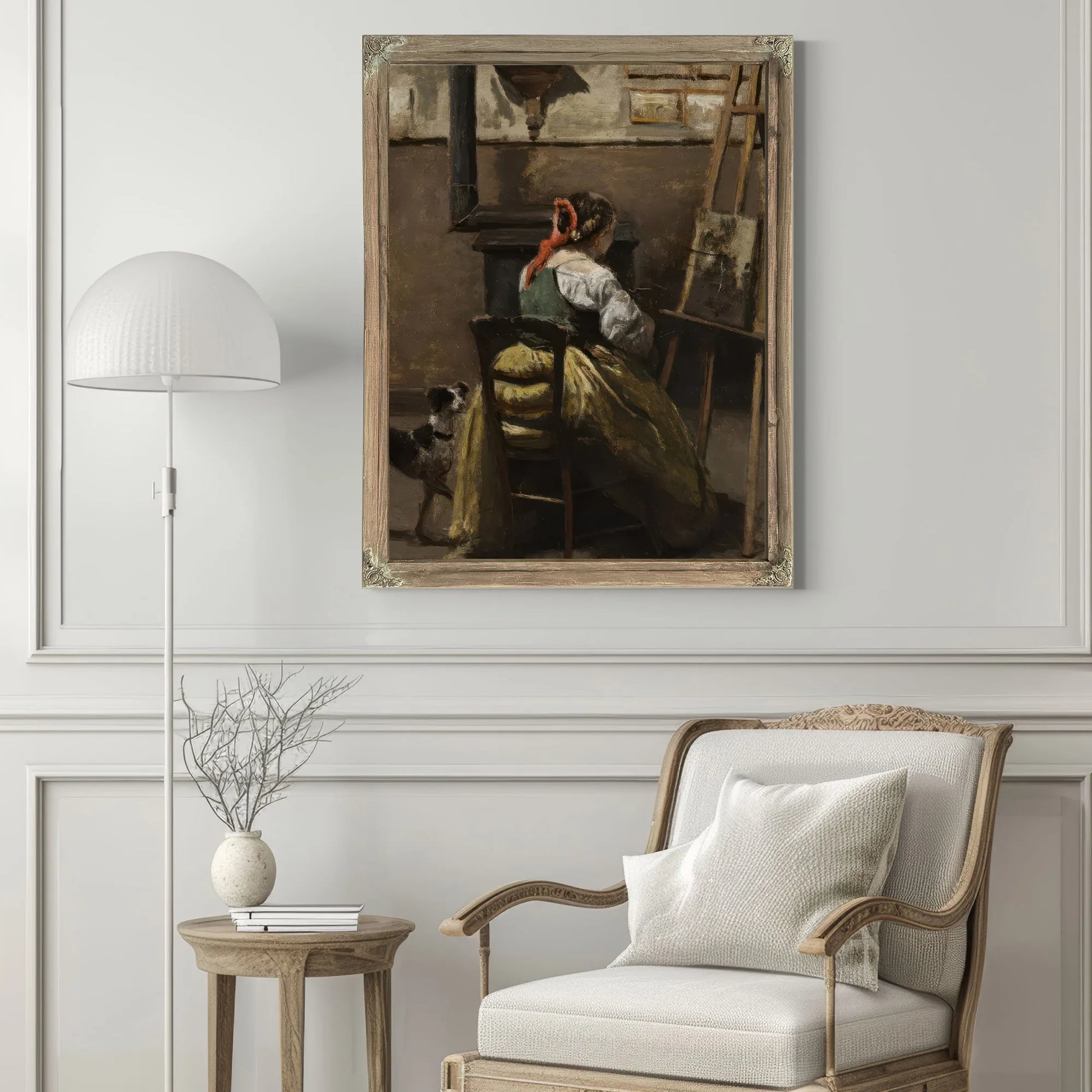 The Artist's Studio By Jean Baptiste Camille Corot Fine Art Print