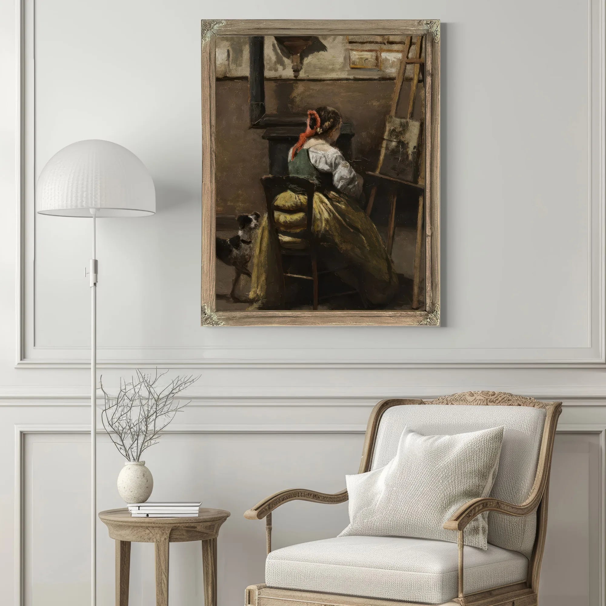 The Artist's Studio By Jean Baptiste Camille Corot Fine Art Print