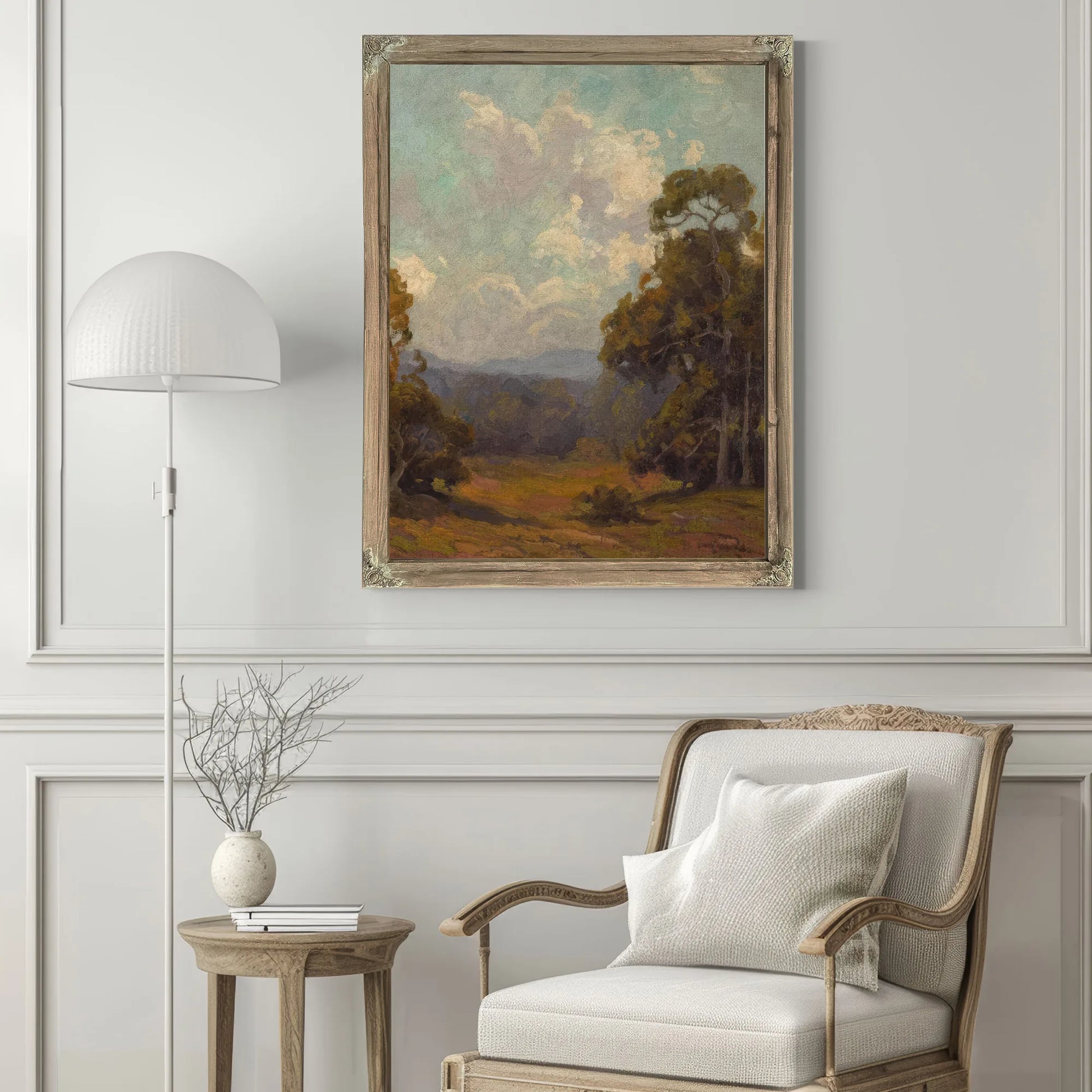 Wildflowers In A California Landscape By Edgar Payne Fine Art Print