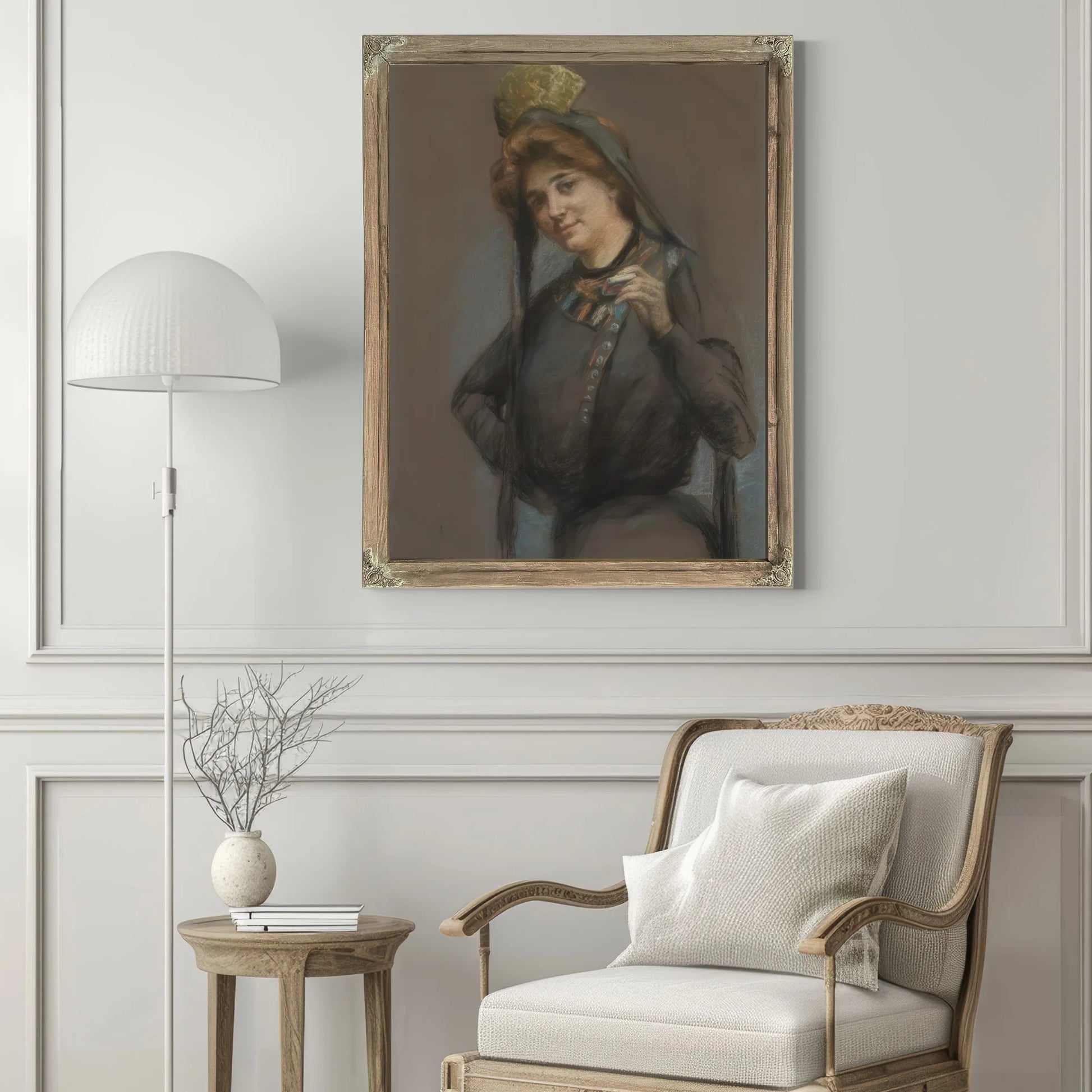 Cigarettev By Alice Pike Barney Fine Art Print