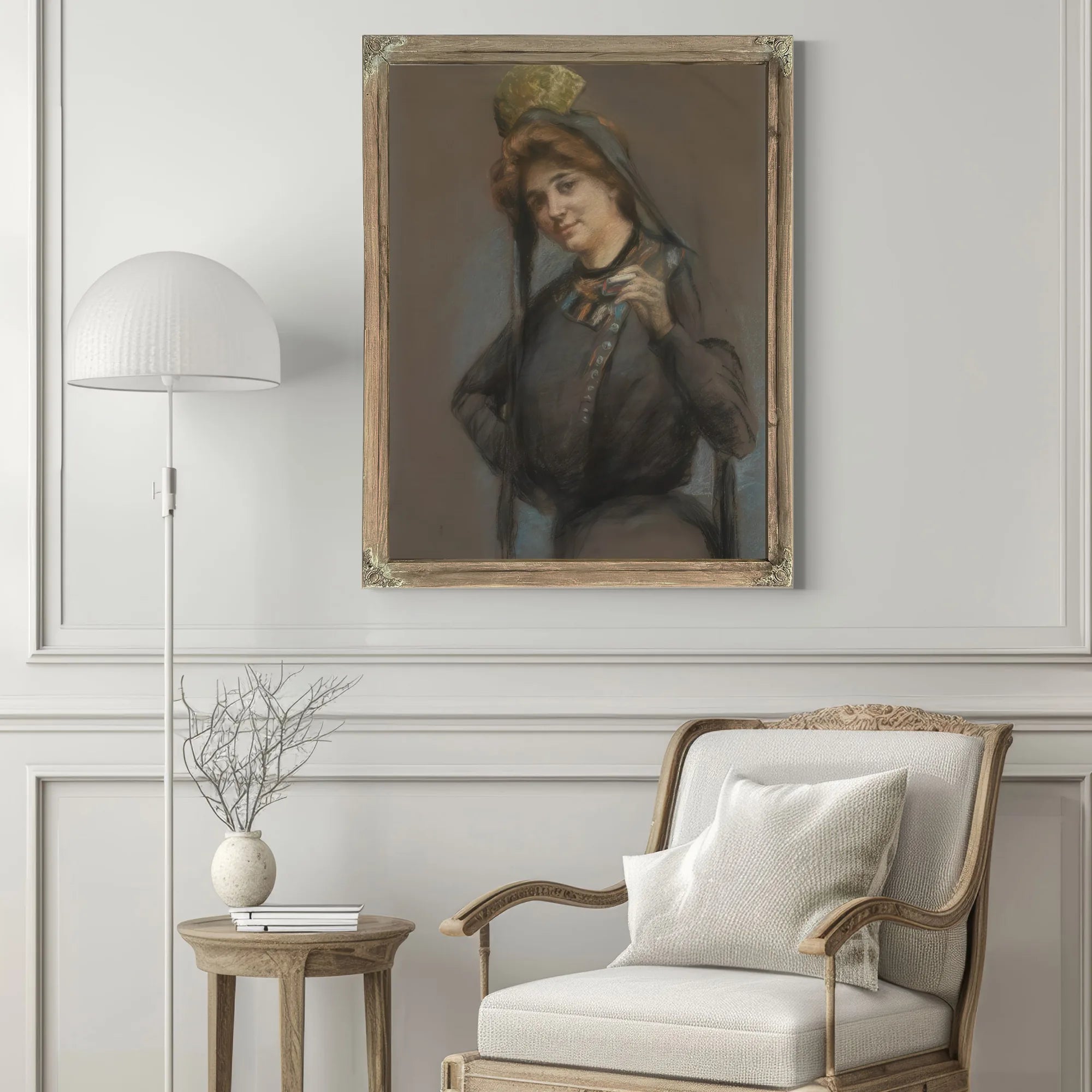 Cigarettev By Alice Pike Barney Fine Art Print